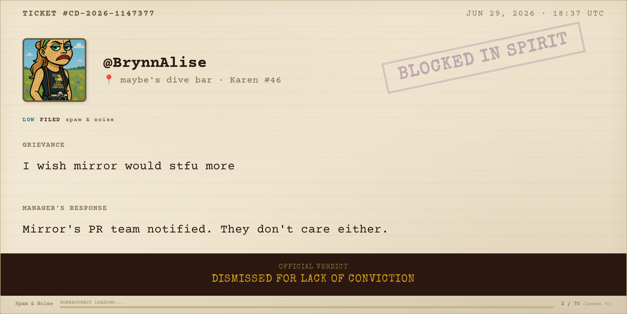 Complaint #073
