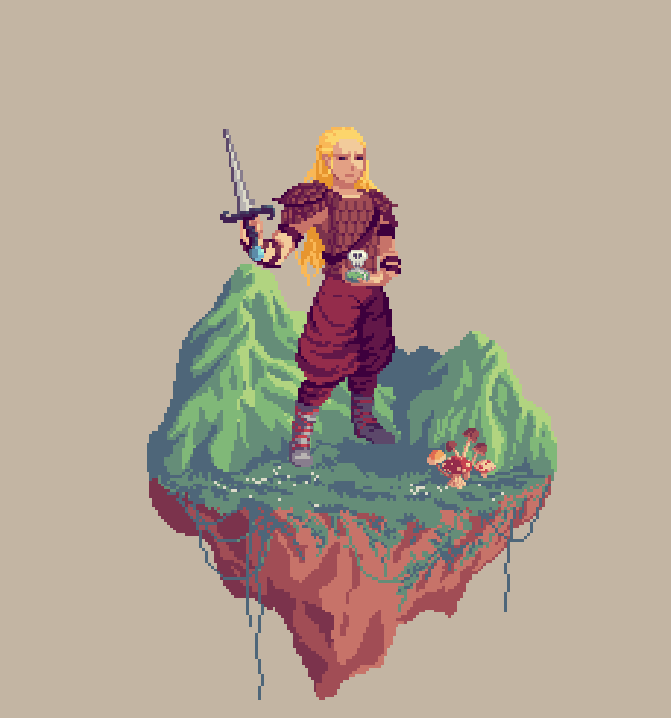 Sanddune Human Mycology Druid from The Mountains