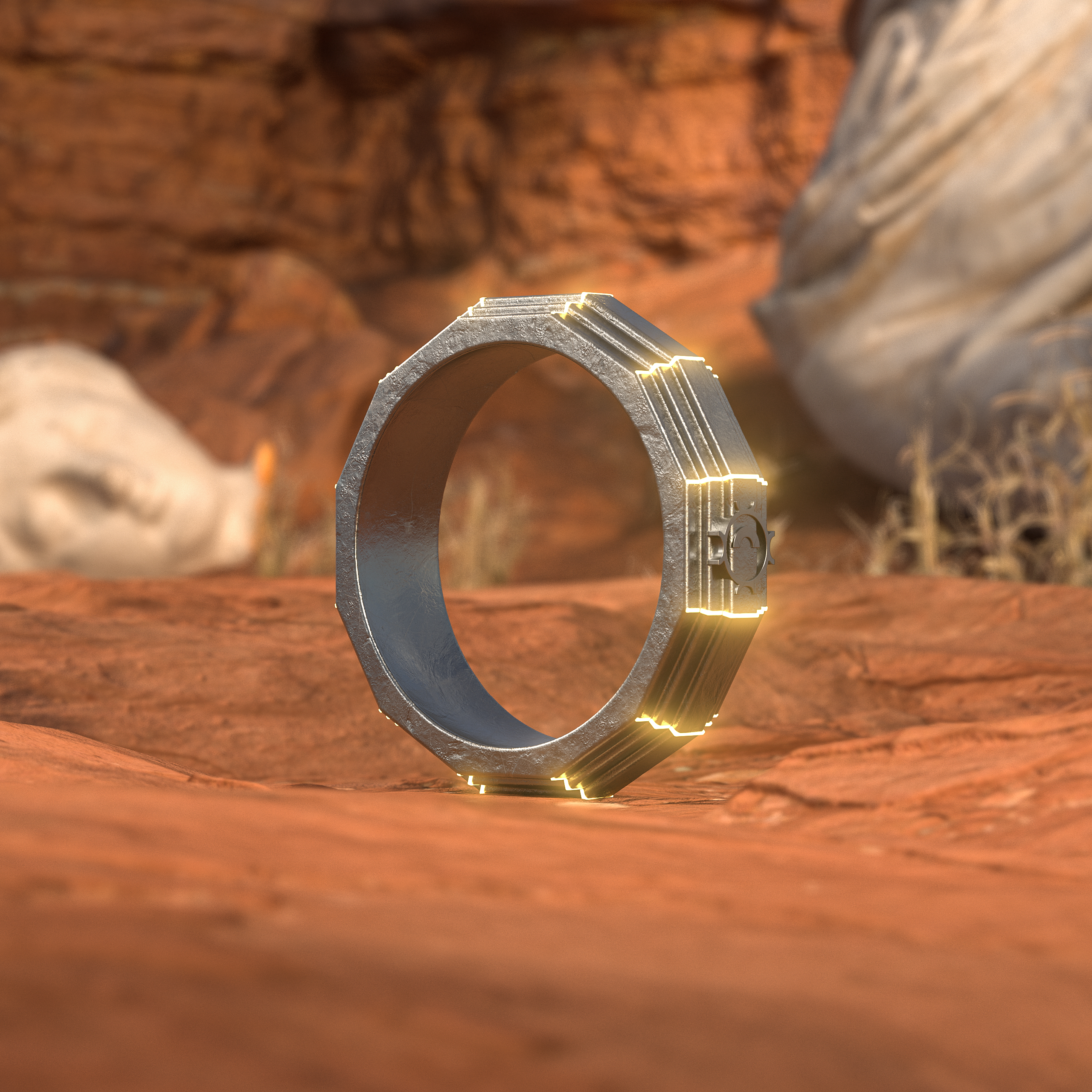 "Rage Bender" Titanium Ring of Power +1