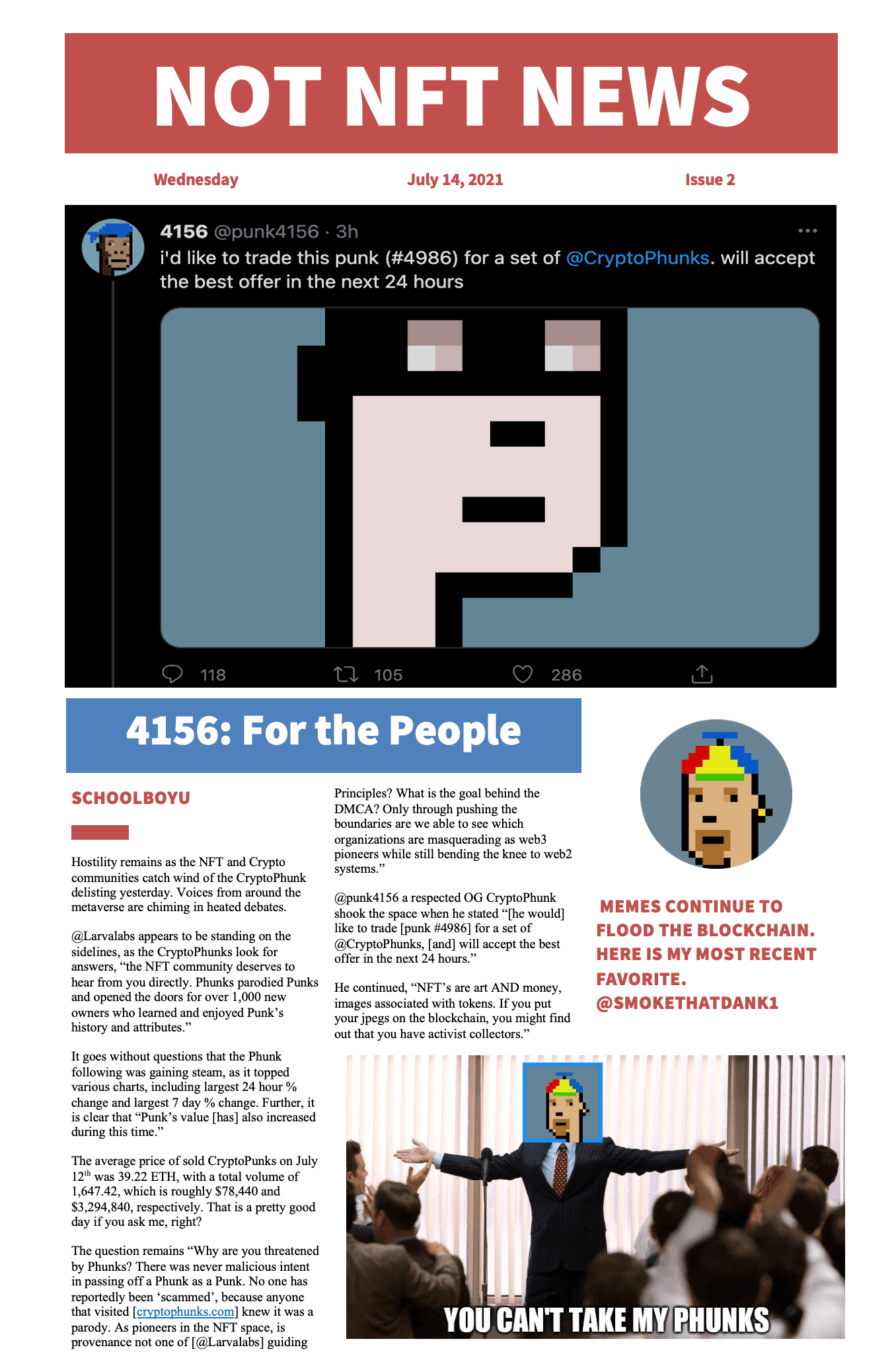NOT NFT News: Issue 2