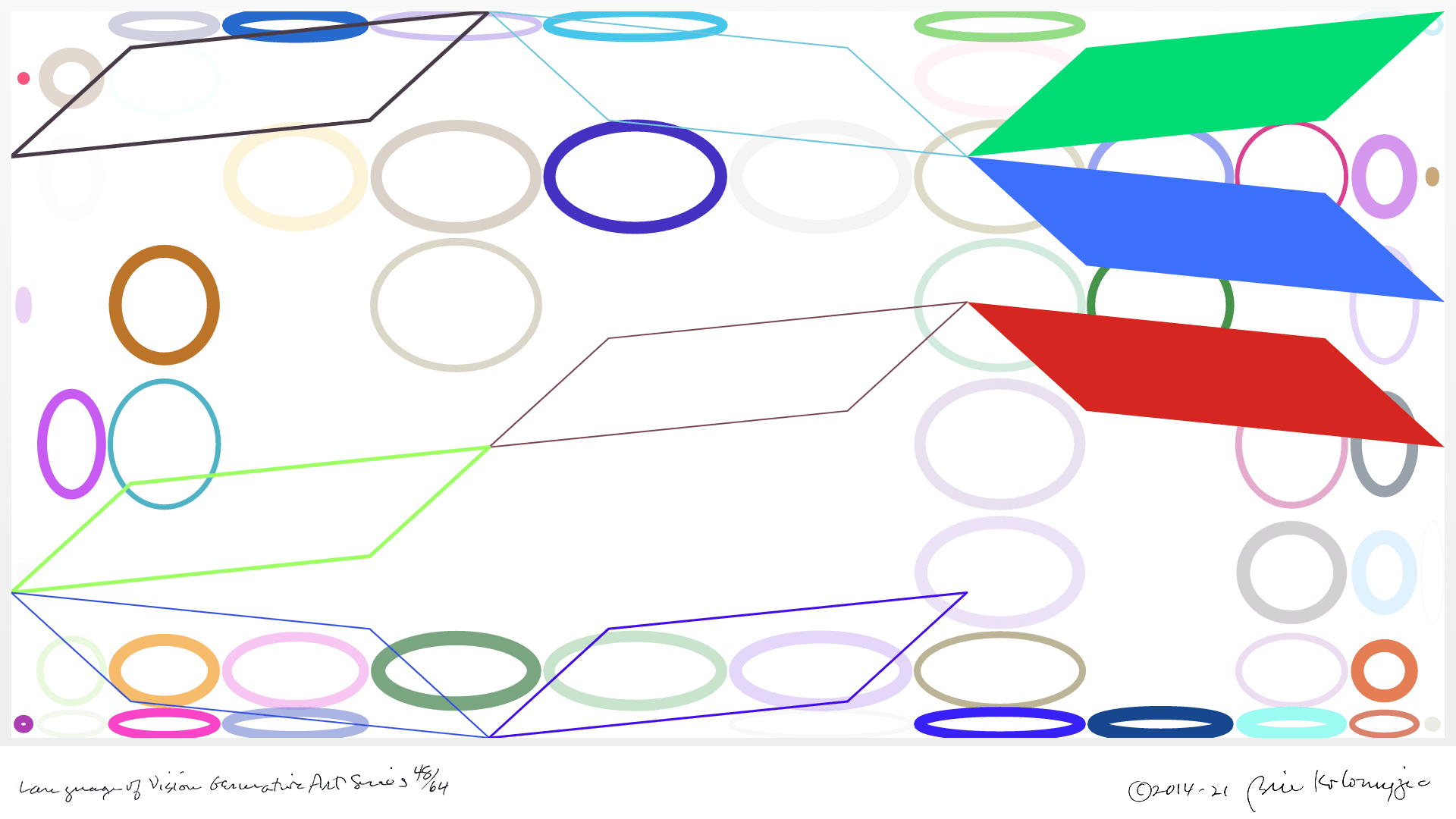 Language of Vision Generative Art Series 48/64