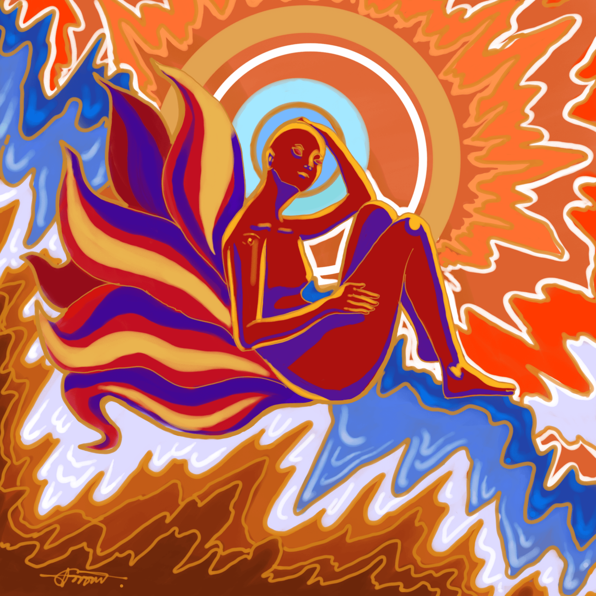 Warm ice by your sun.