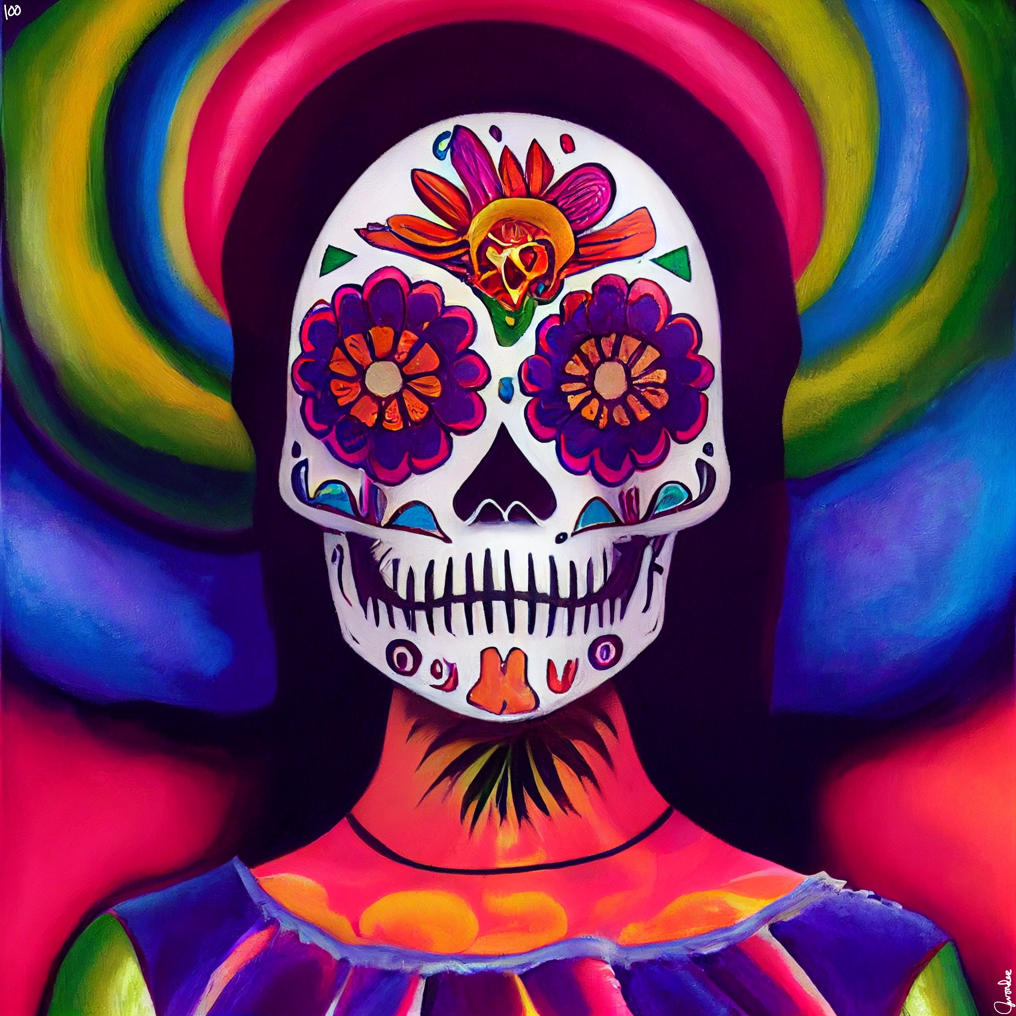 sugar skull #100