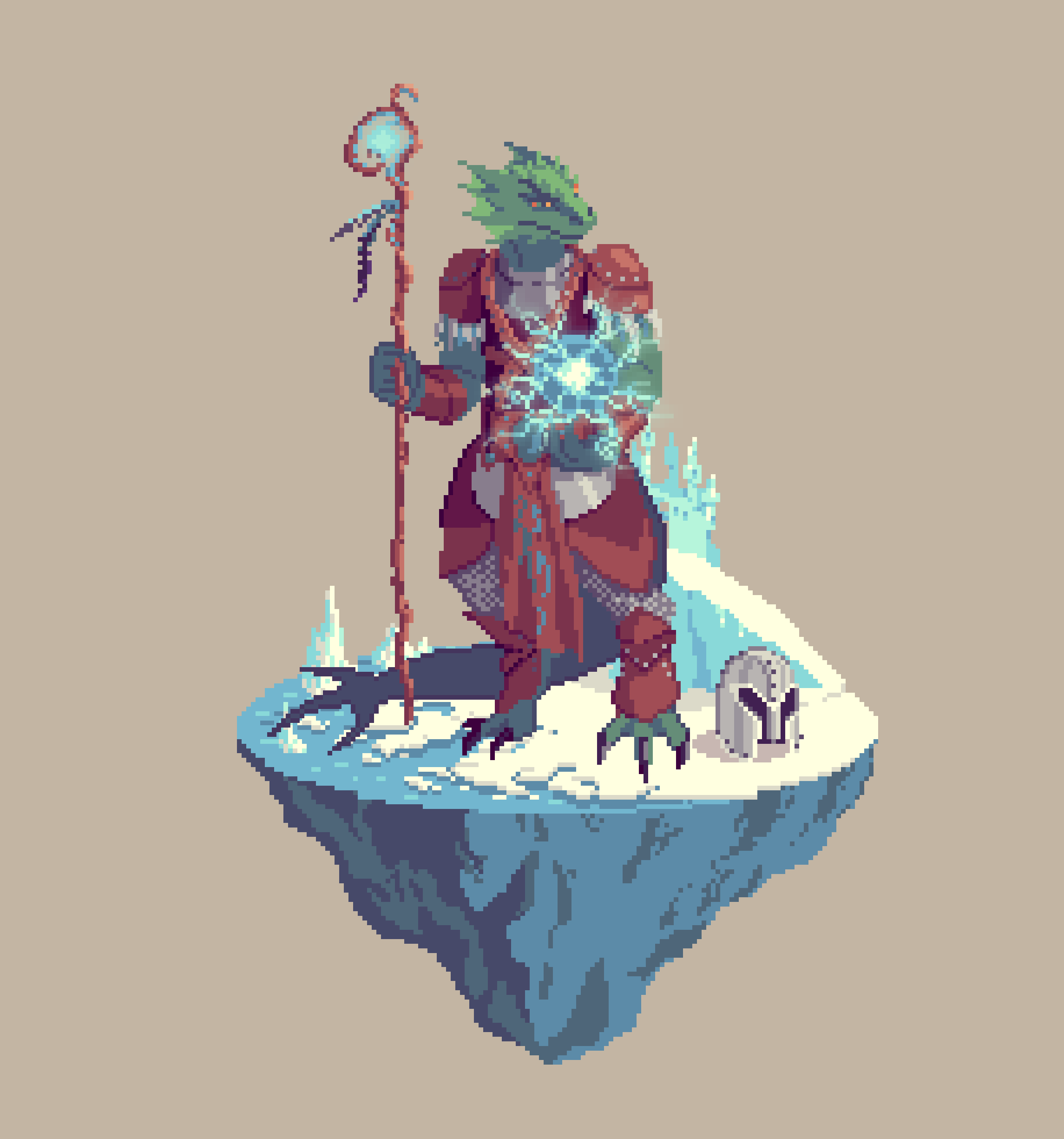 Seafarer Half-Dragon Lunomancy Oracle Wizard from The Castle + Helm