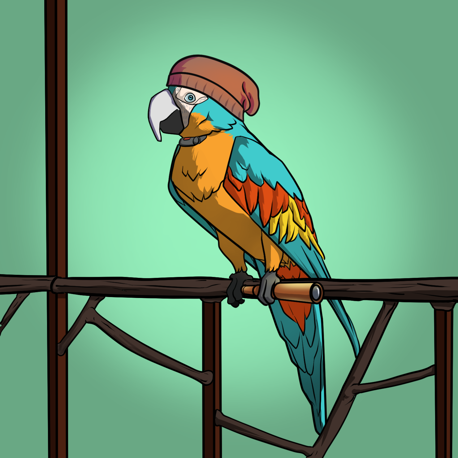 Proper Parrot Tree Club #7146