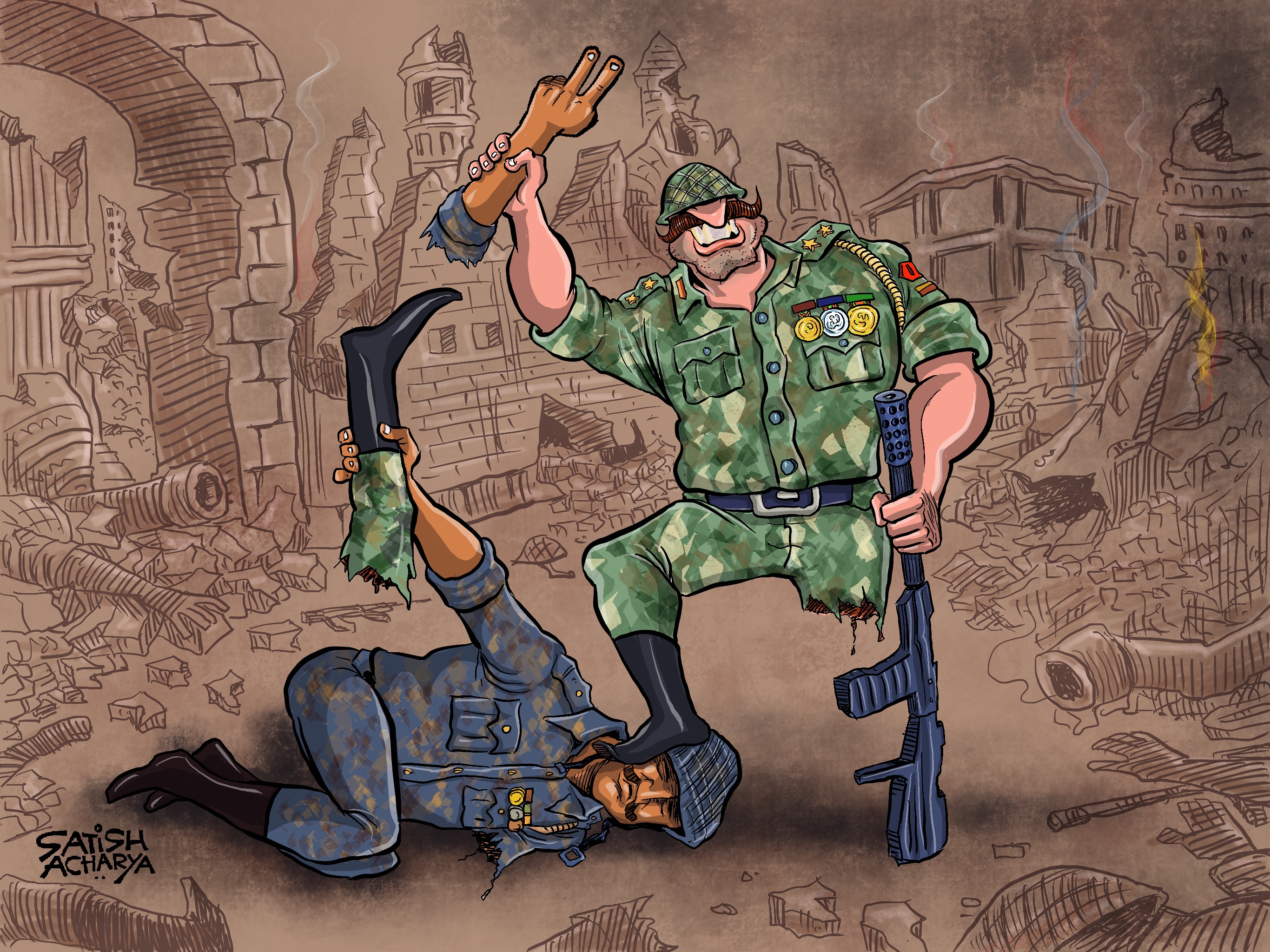 STOP WAR- the winner always loses.