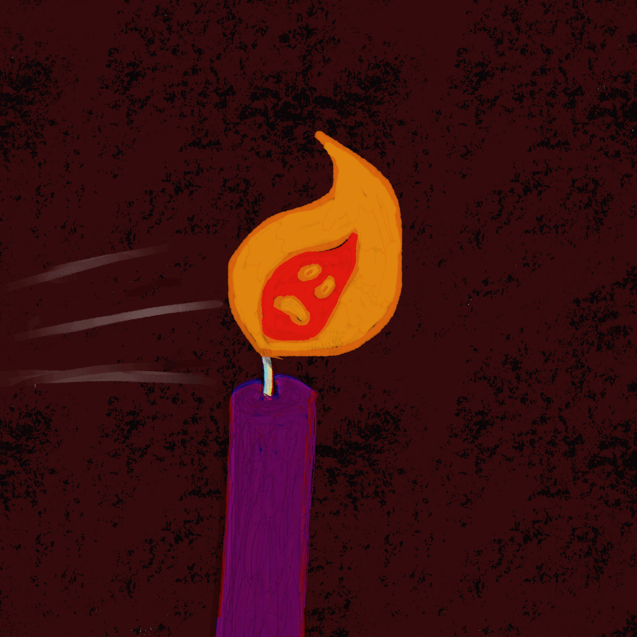 glitch candle