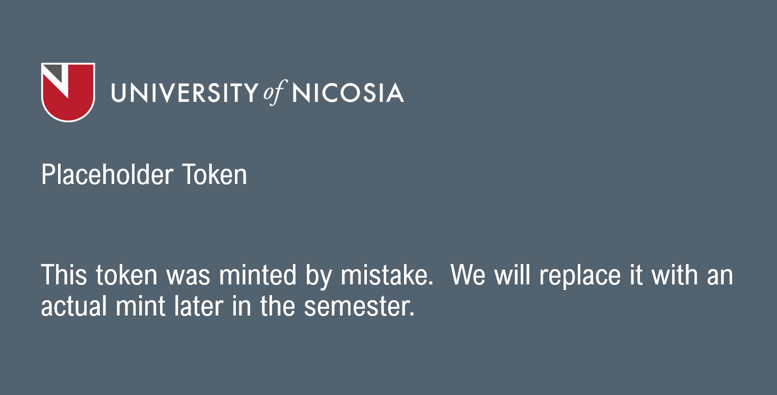 Placeholder Token