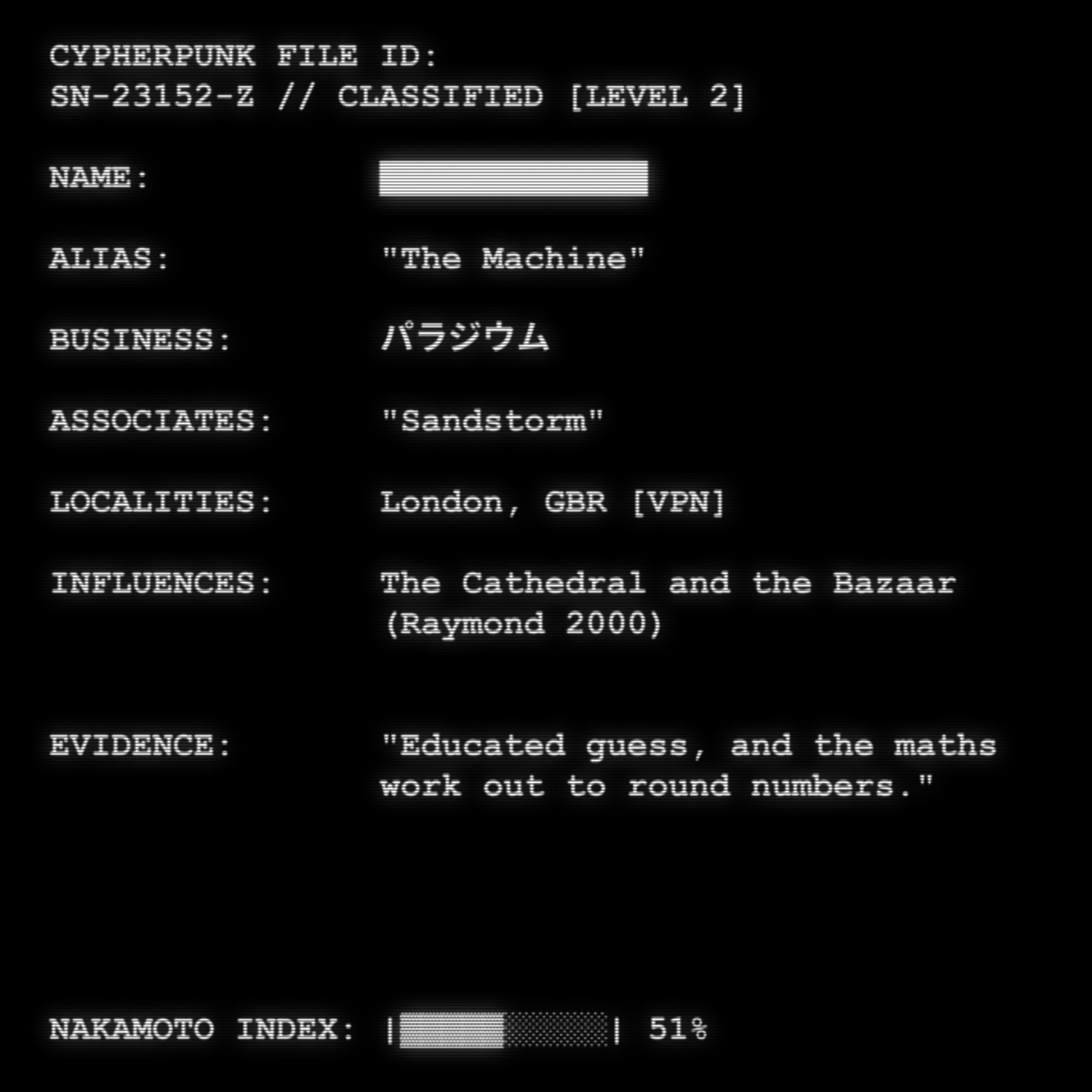 CYPHERPUNK FILES #5684