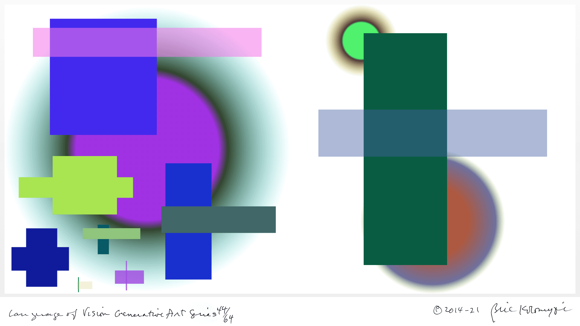 Language of Vision Generative Art Series 44/64