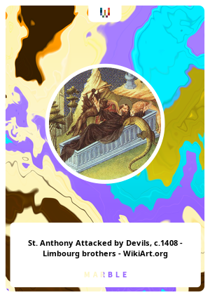 St. Anthony Attacked by Devils, c.1408 - Limbourg brothers - WikiArt.org
