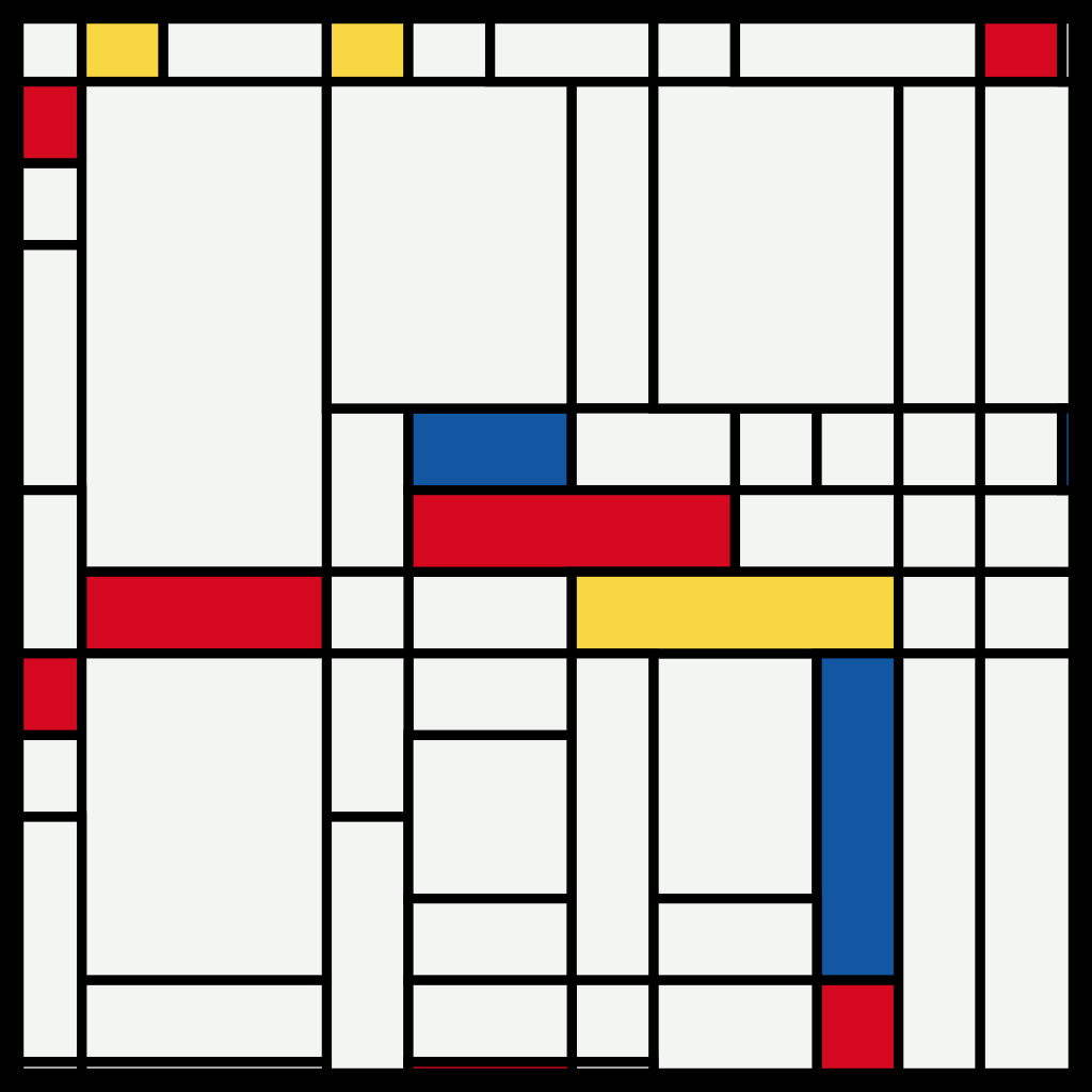 Composition in Red, Blue, and Yellow