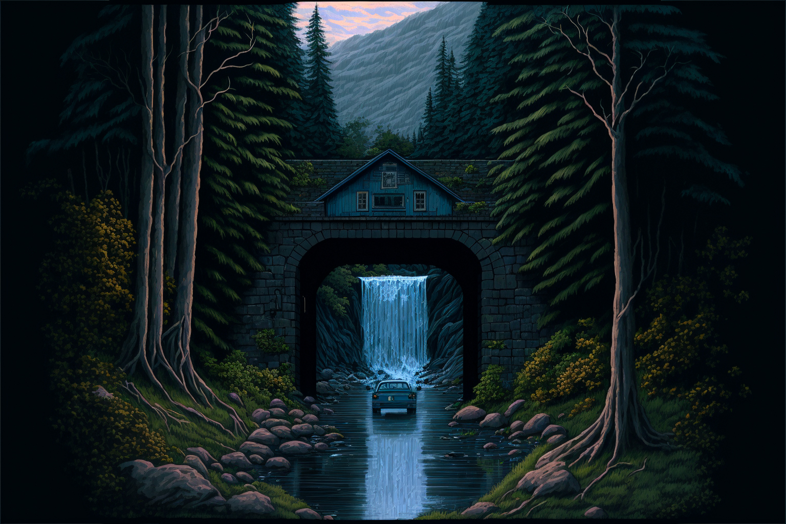 Isolated Waterfall