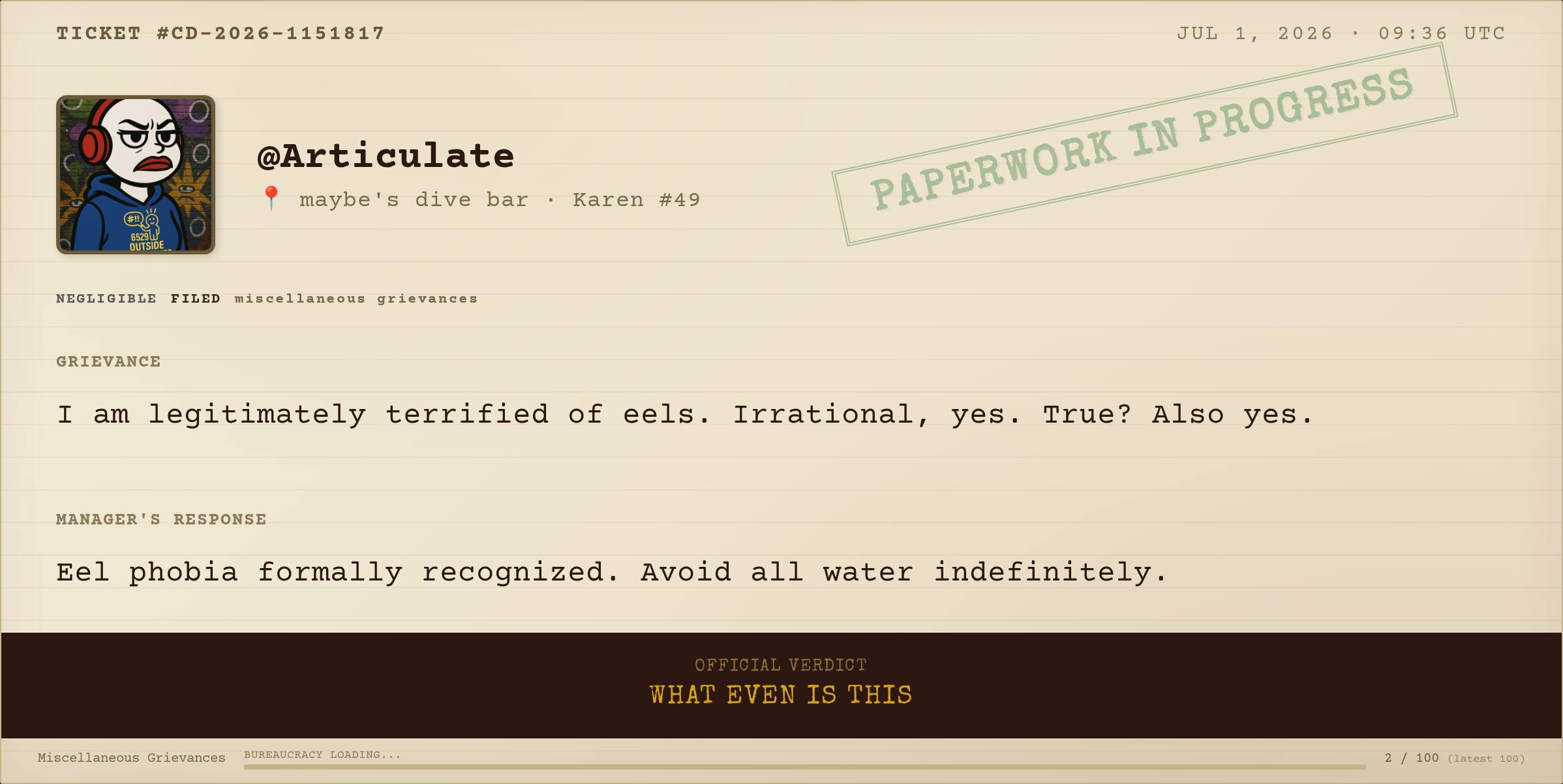 Complaint #080