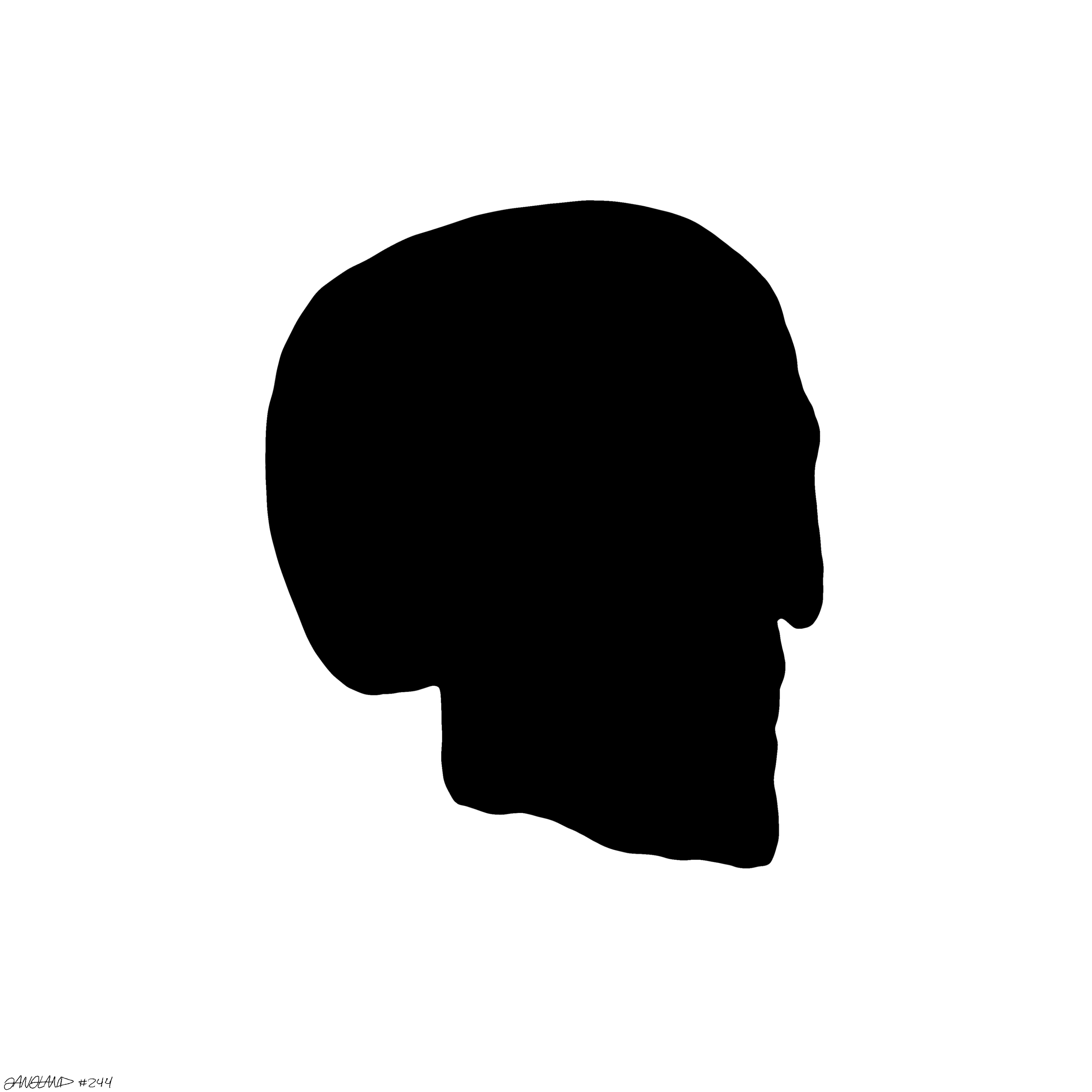 Gangland Skull #244 - by Eddie Gangland