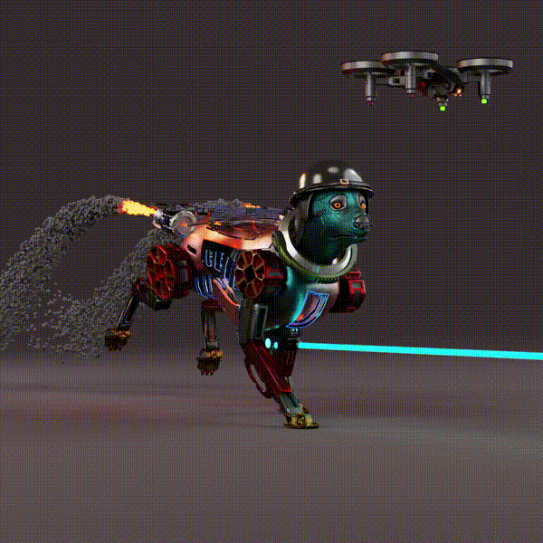 Beep Boop Robot Dogs #732