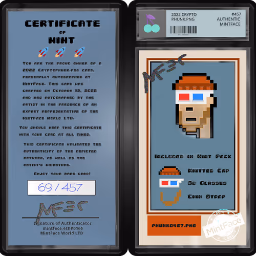 Certificate of Mint #50/457