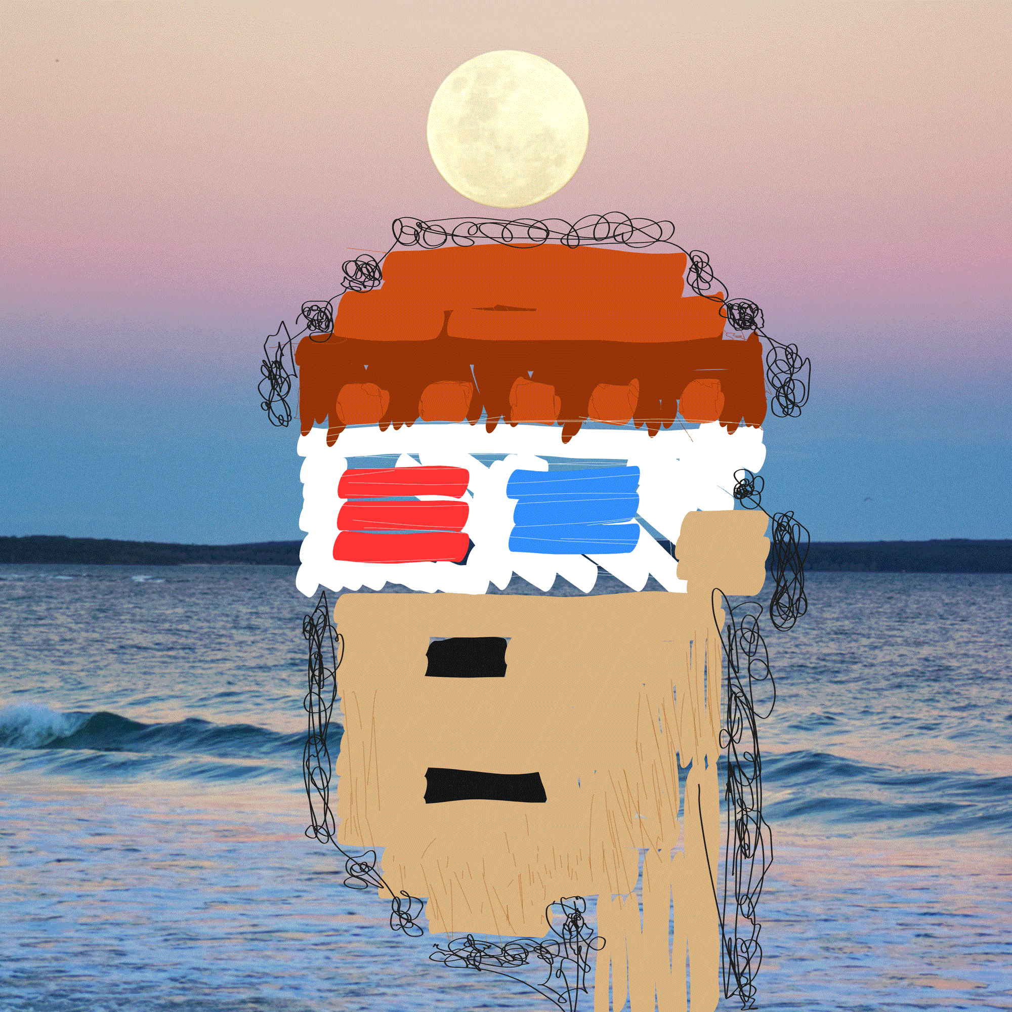 First Selfie #67 Moon Rise