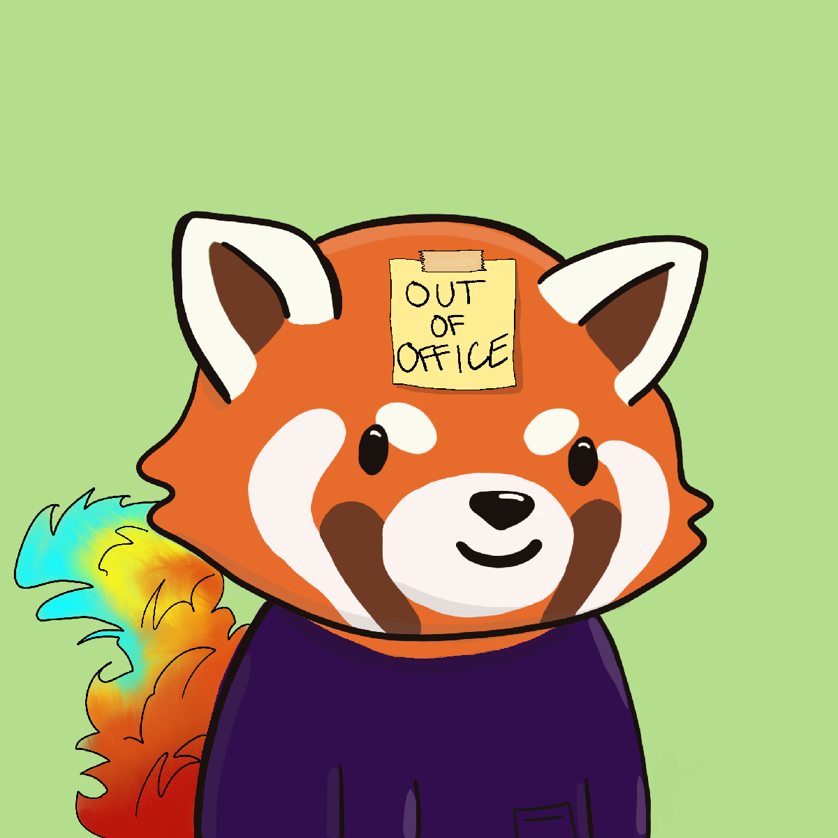 Okay Red Panda #7446
