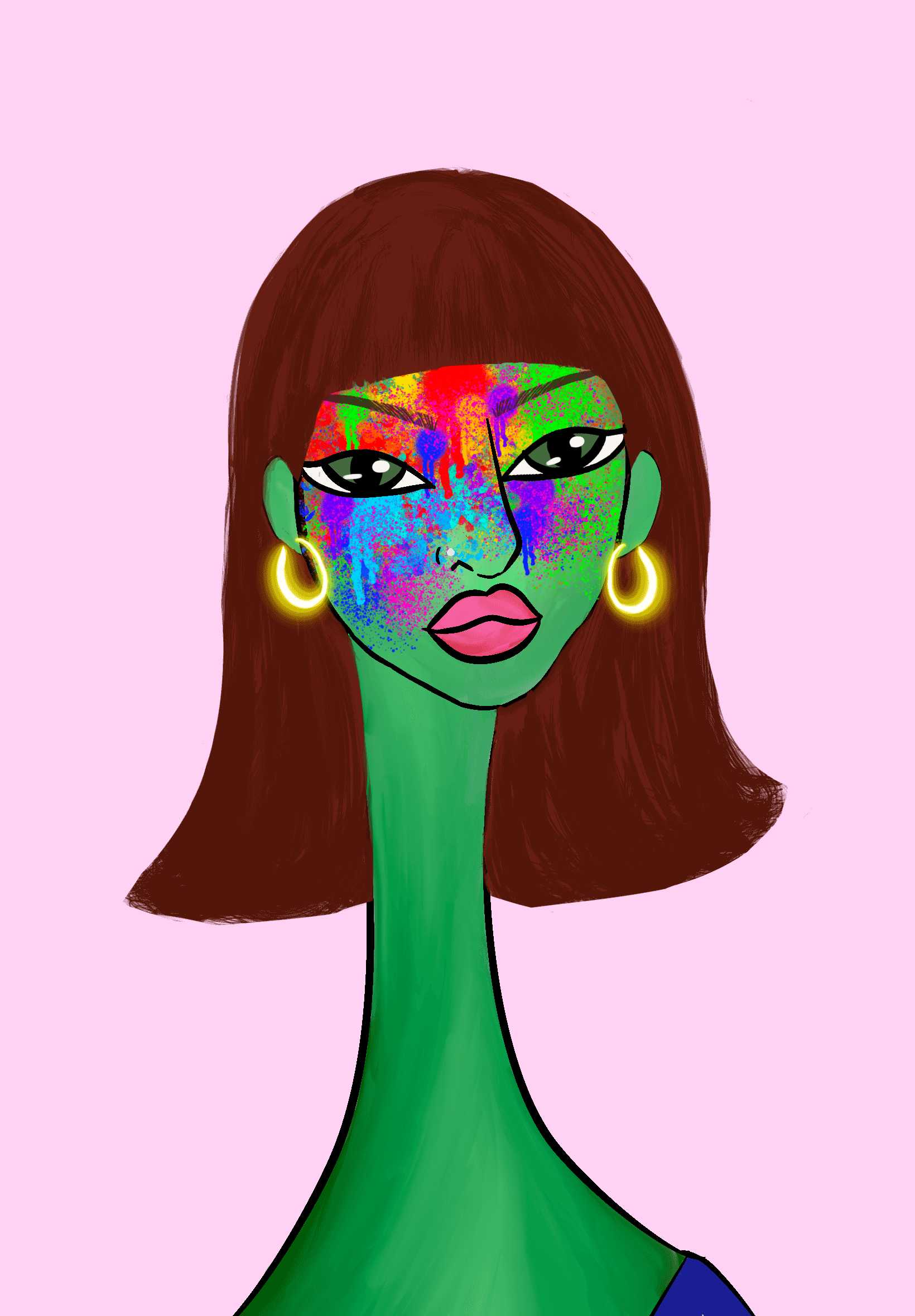 Long Neckie Lady #234