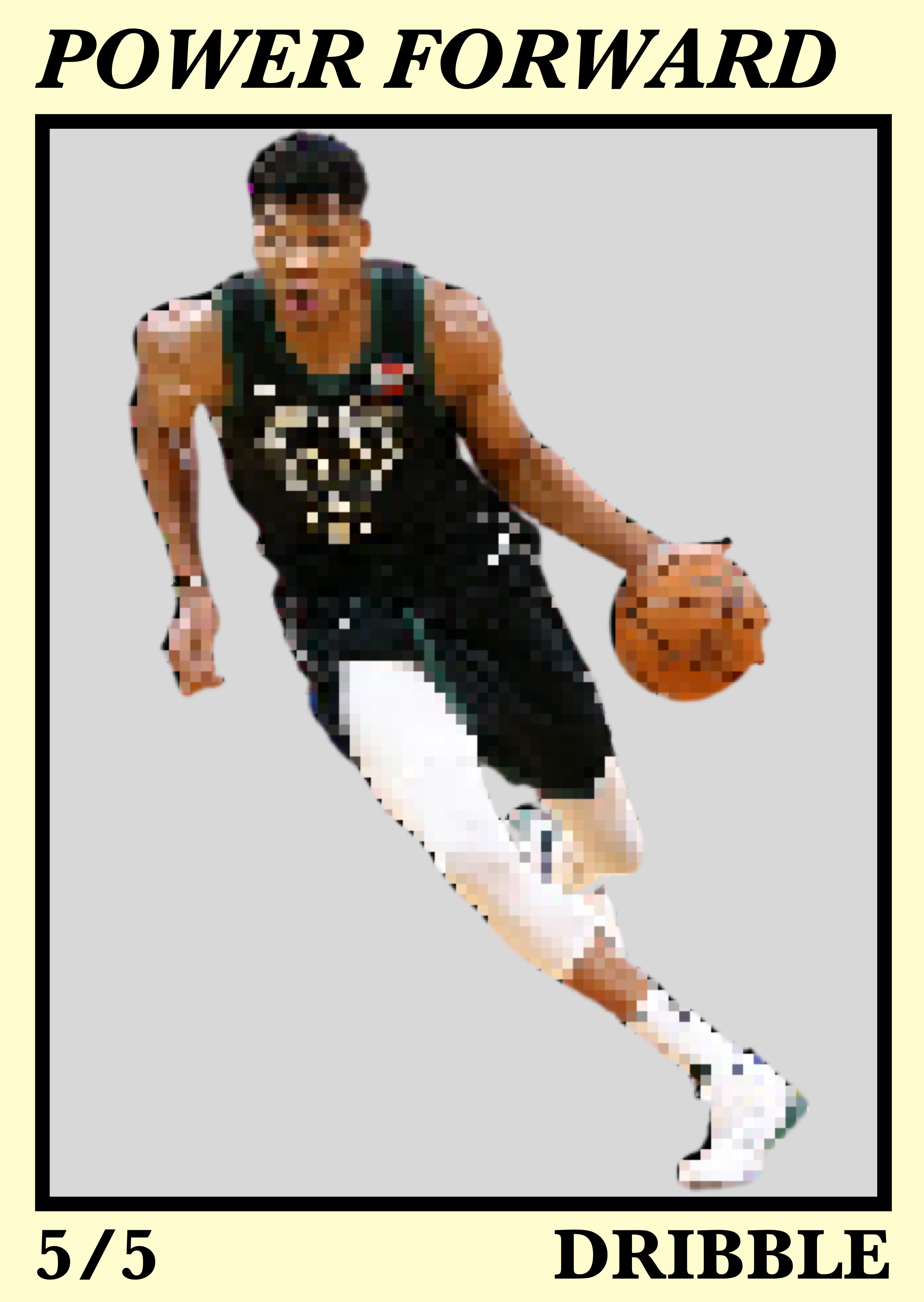 The Basketball Card - Power Forward Dribble