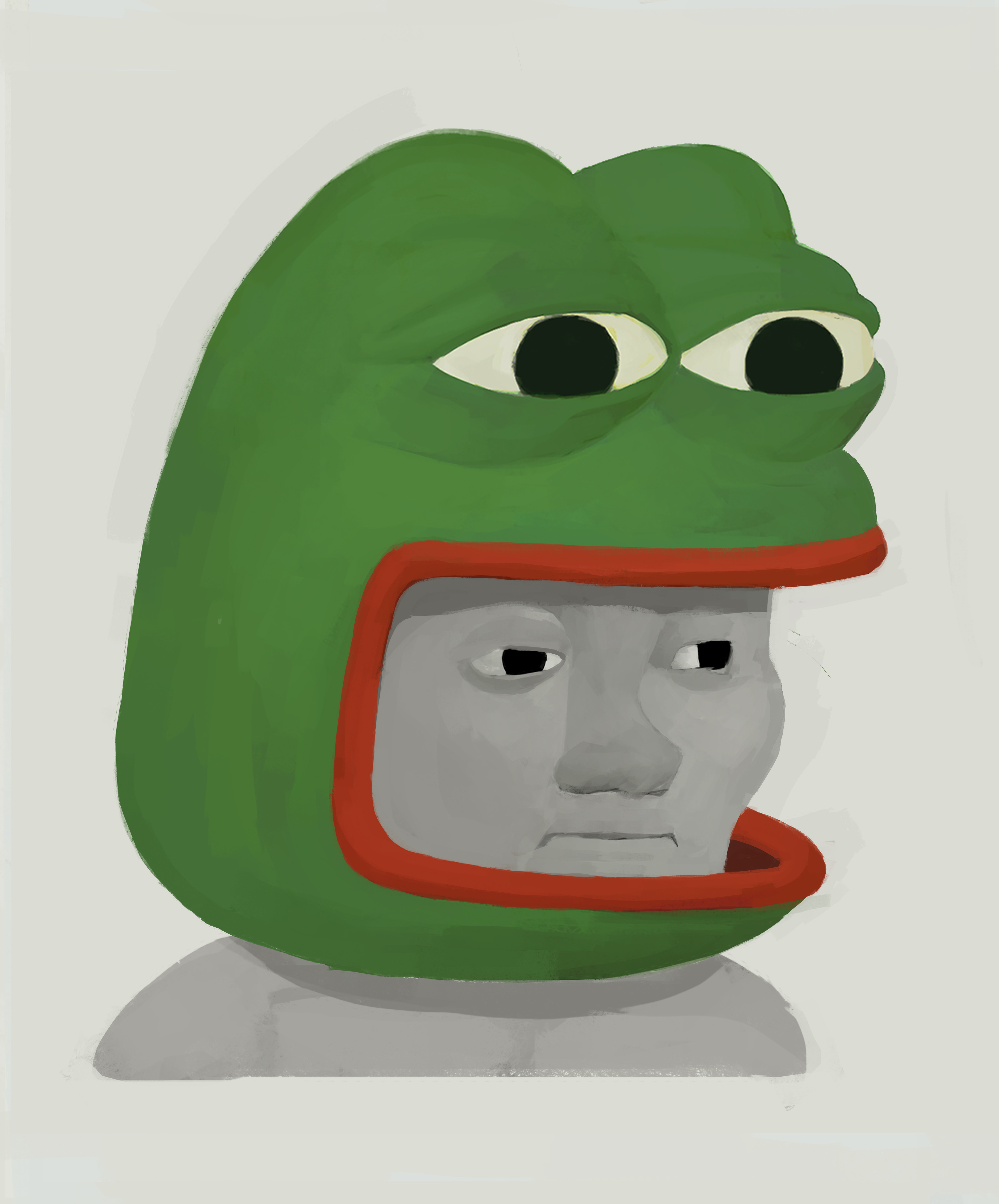 Pepe suit on Wojak