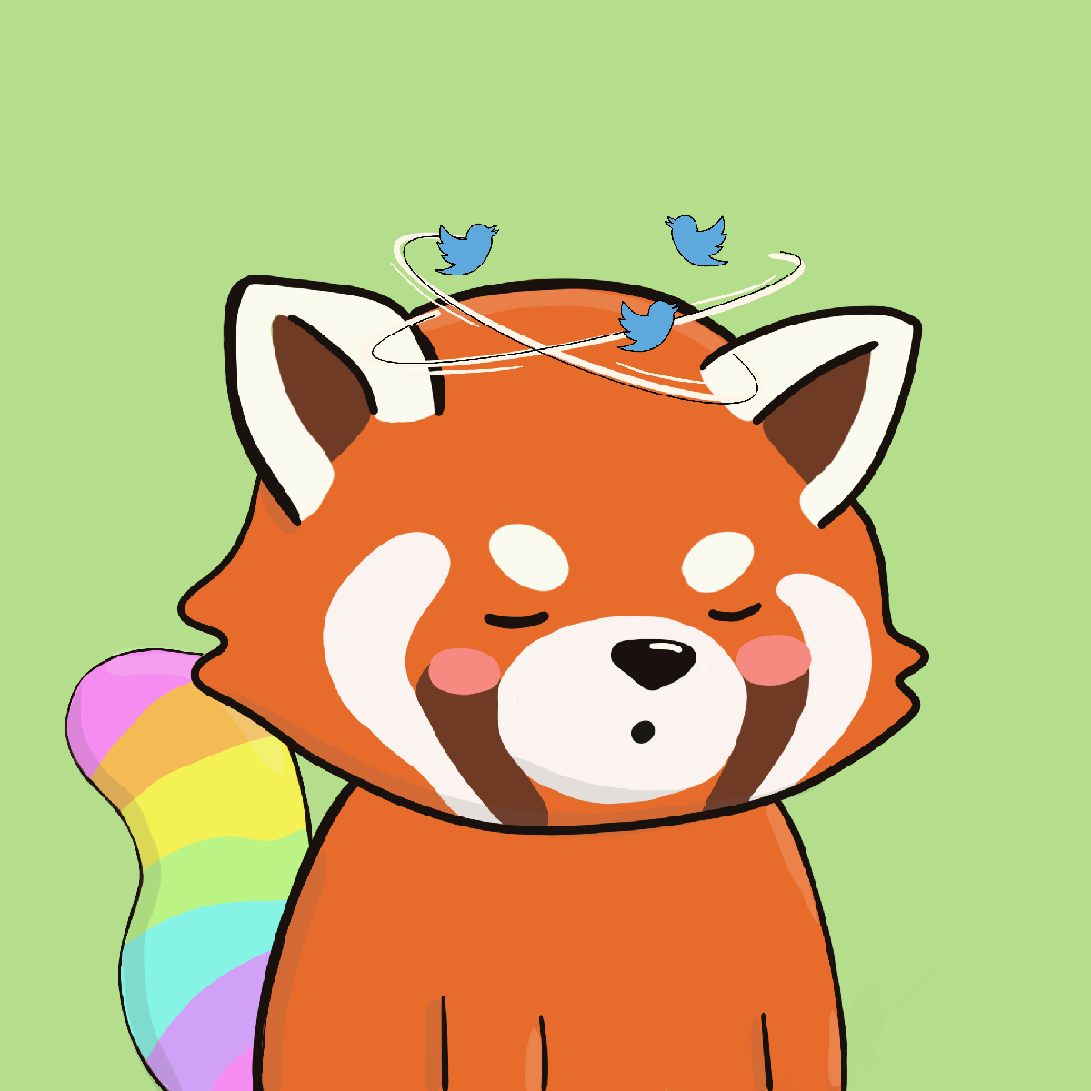 Okay Red Panda #7232