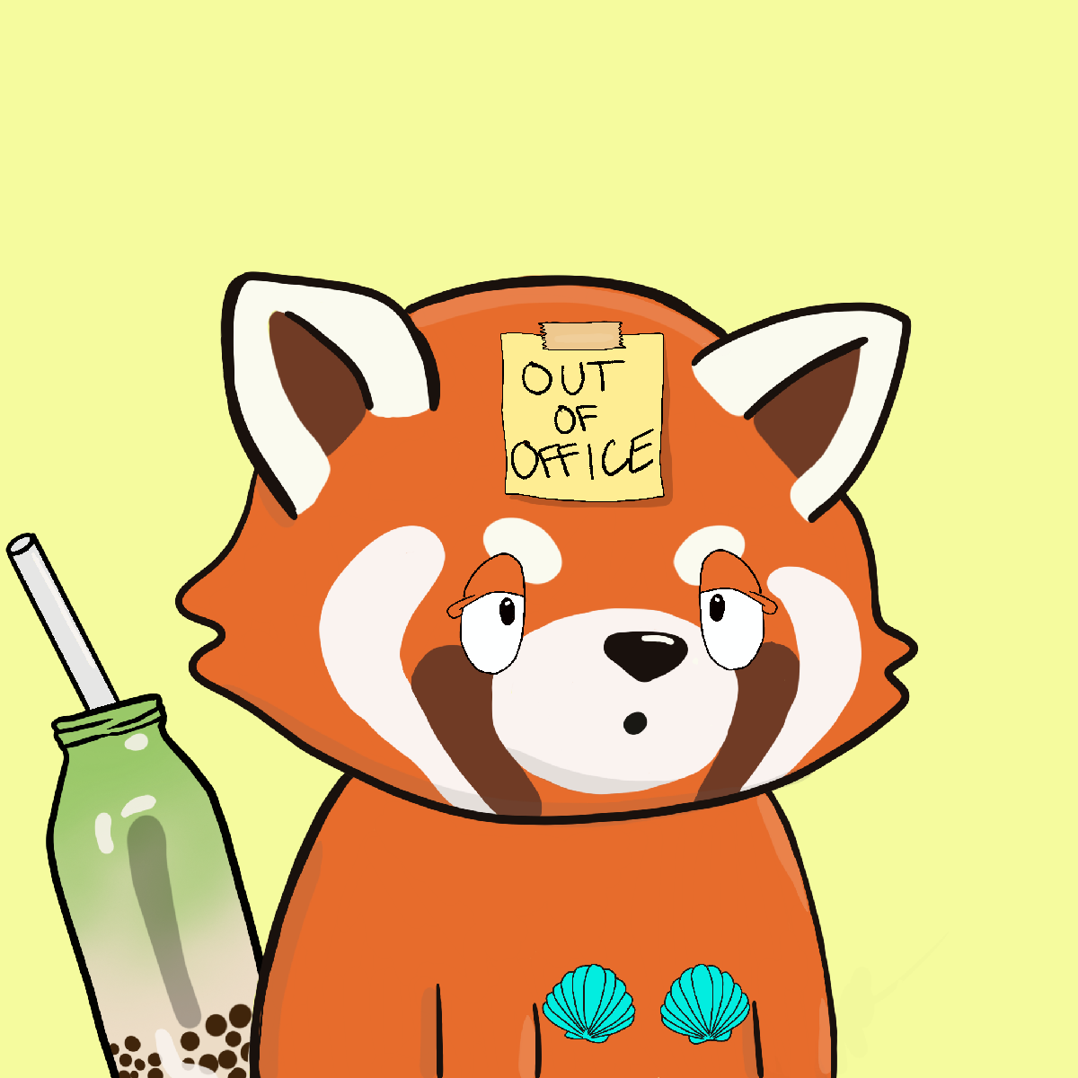 Okay Red Panda #7293