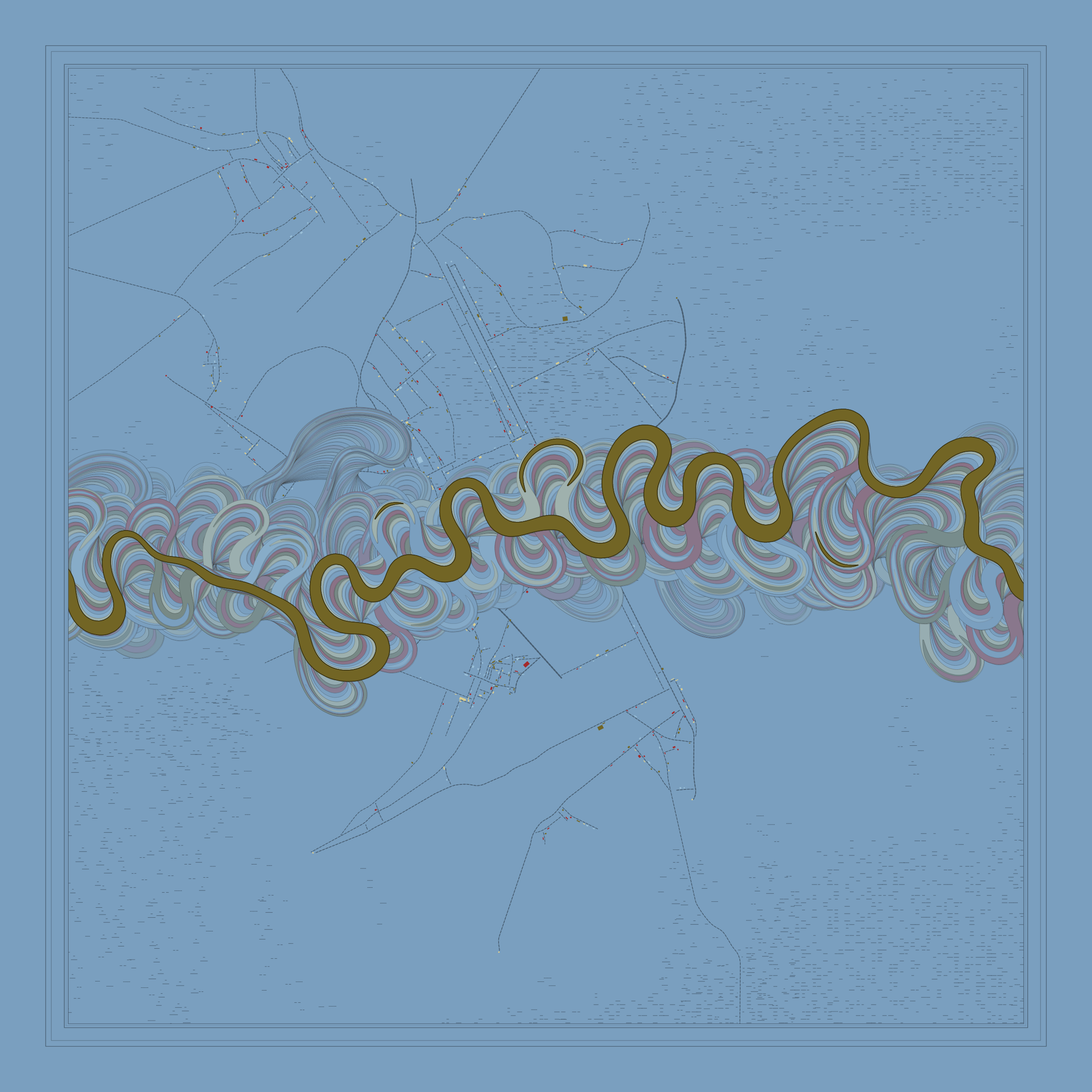 Ancient Courses of Fictional Rivers #315