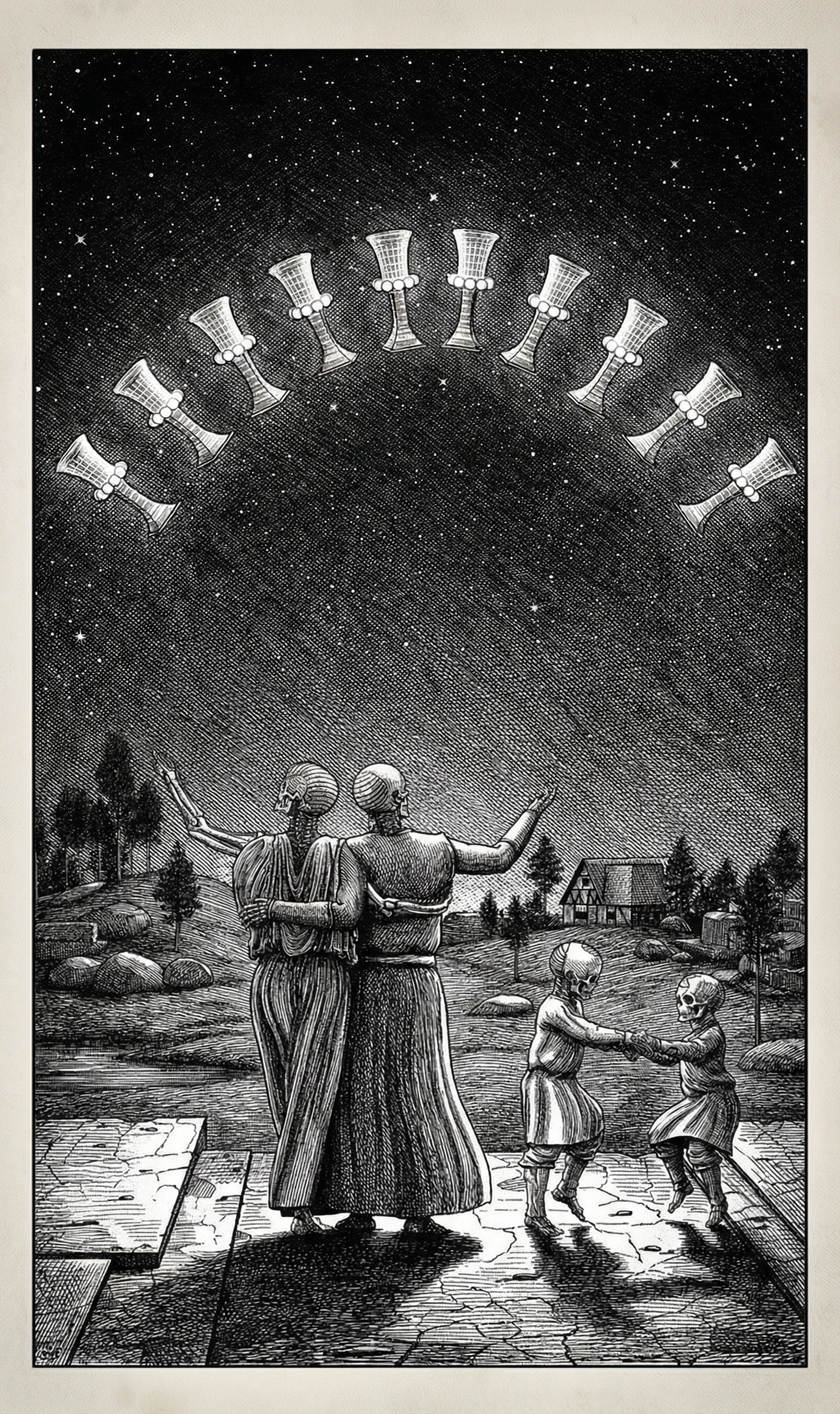 10 of Cups — Litho