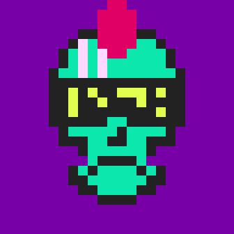 Cyber CryptoSkull #120