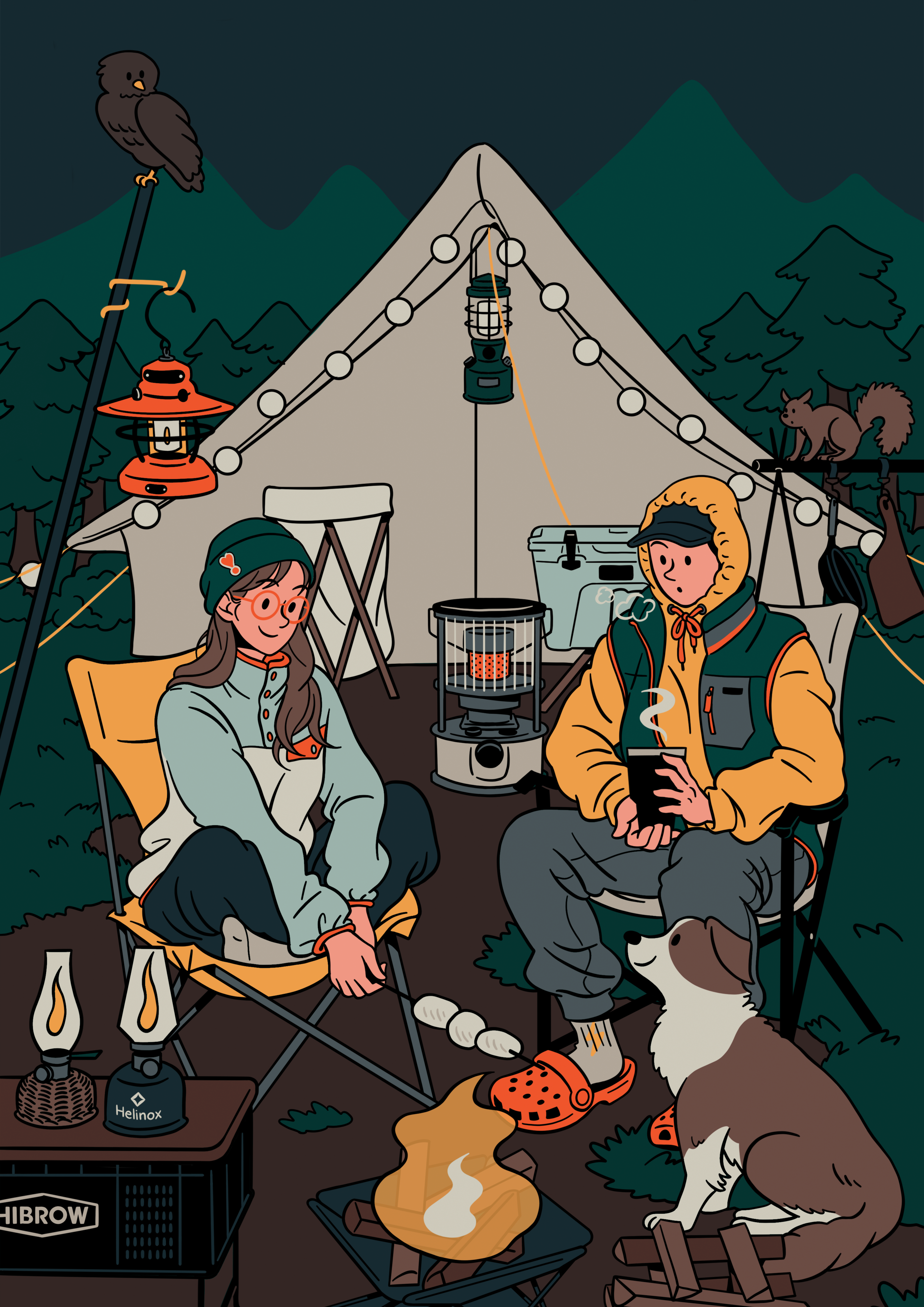 Camping at Night