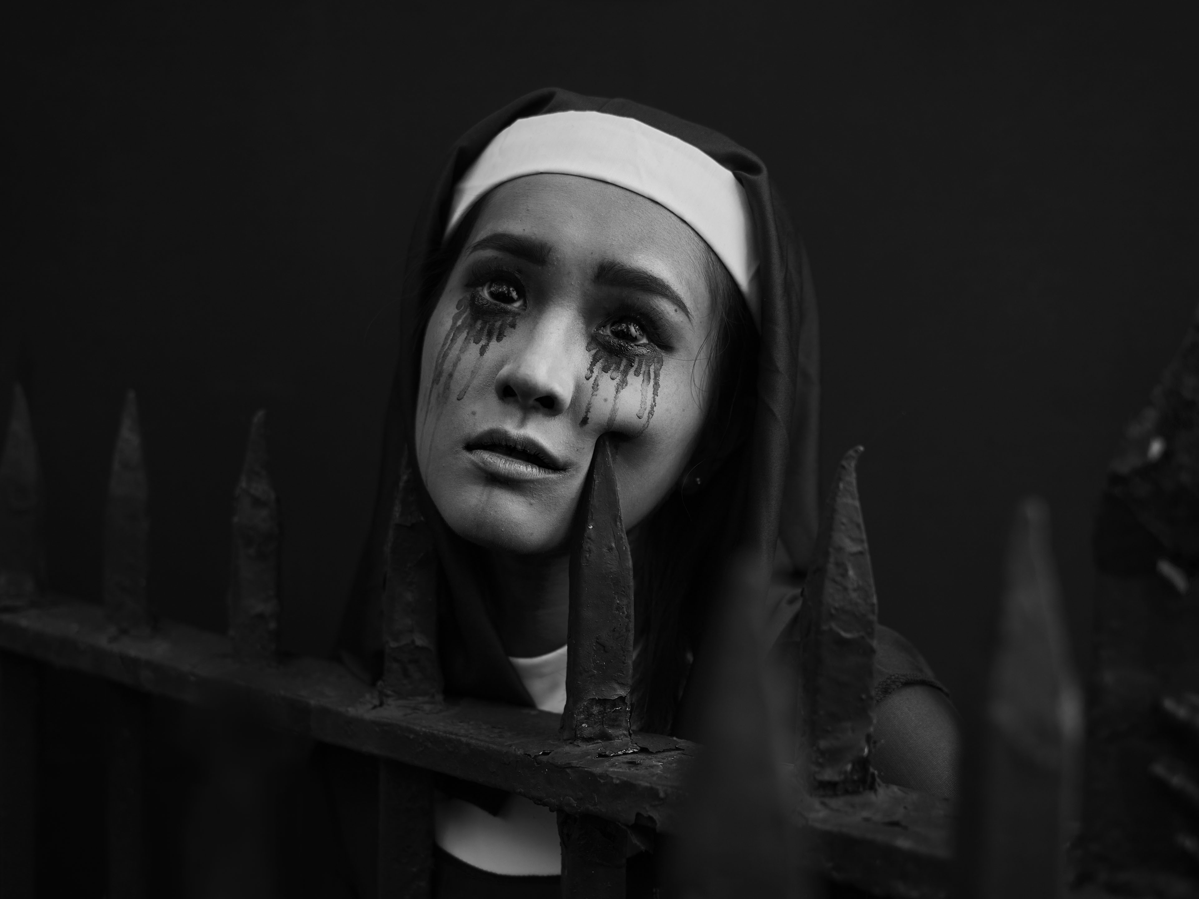 Halloween in Brooklyn #11 - Janie as “Dead Nun” (Portrait)