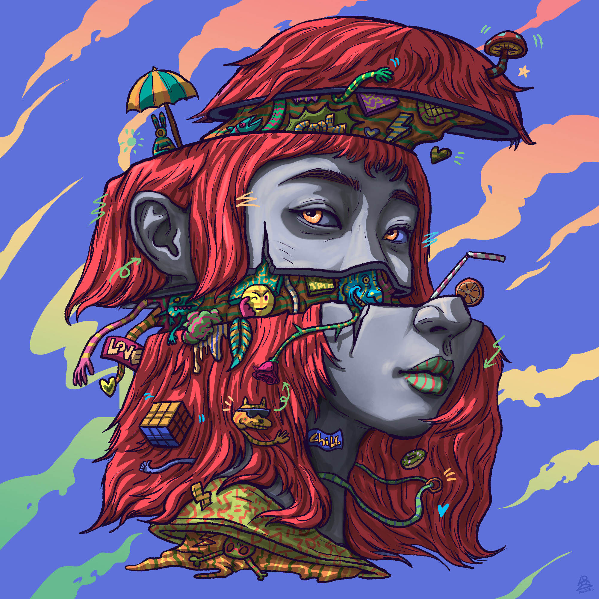 FEELING INSIDE.03 (Digital sketch version.) 