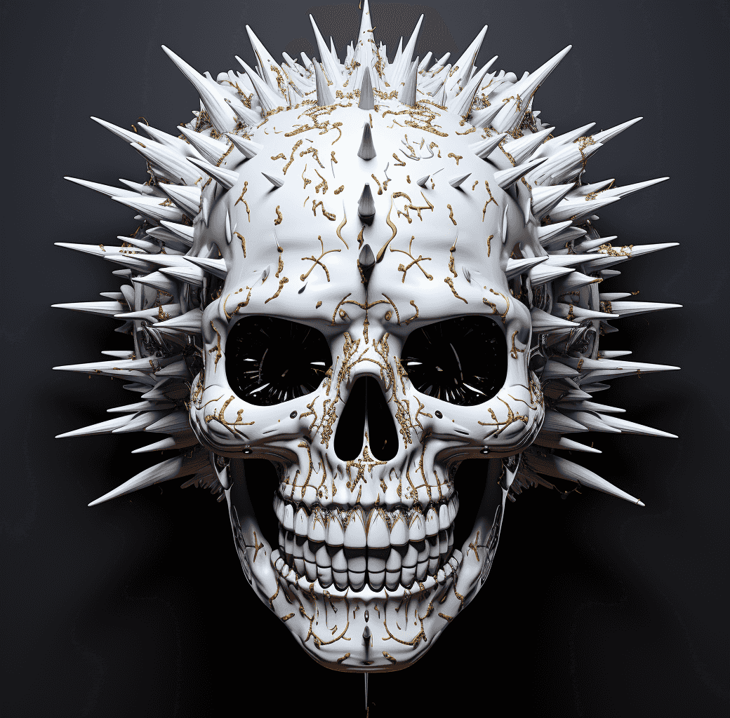 Spiked Skulls by SmokeSolid #201