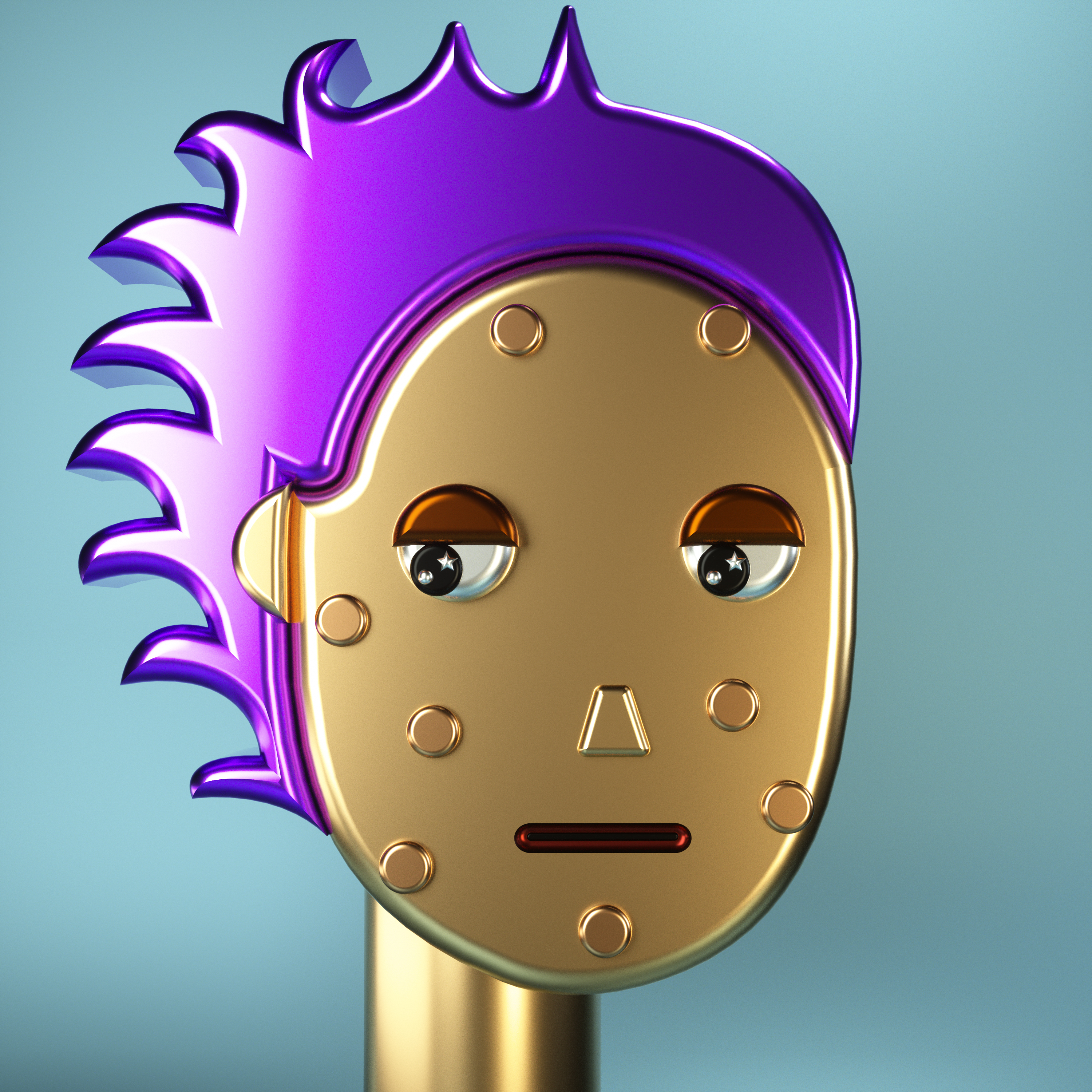 3D Chrome Punk #0123