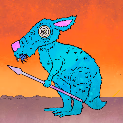 Monster Brick #21 - Turquoise Militarized Rodent