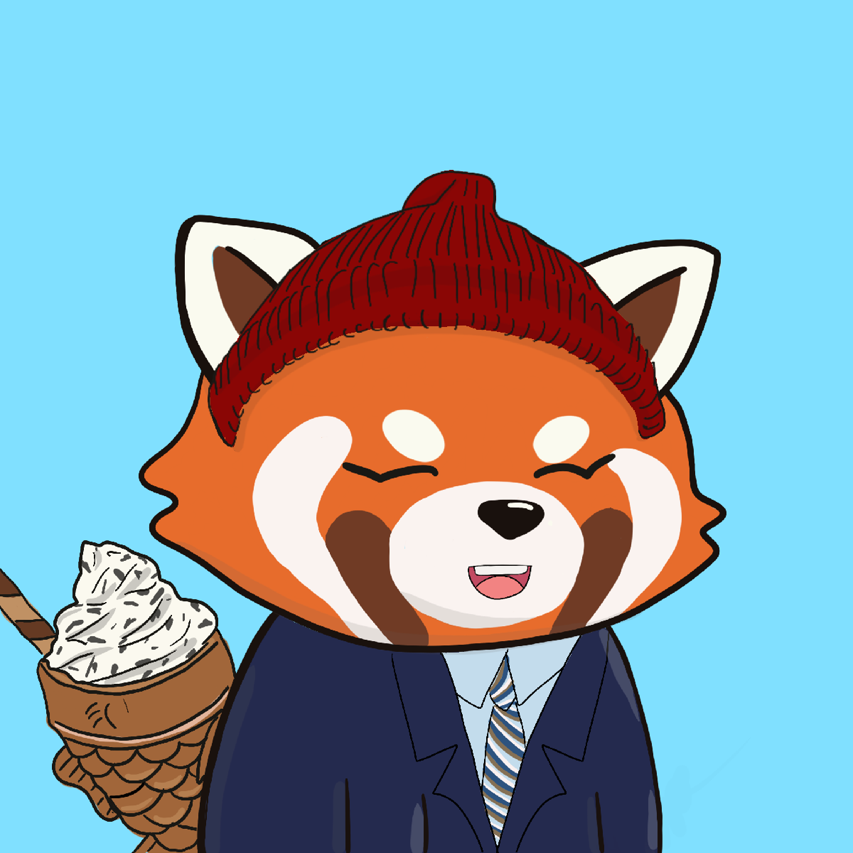 Okay Red Panda #7425