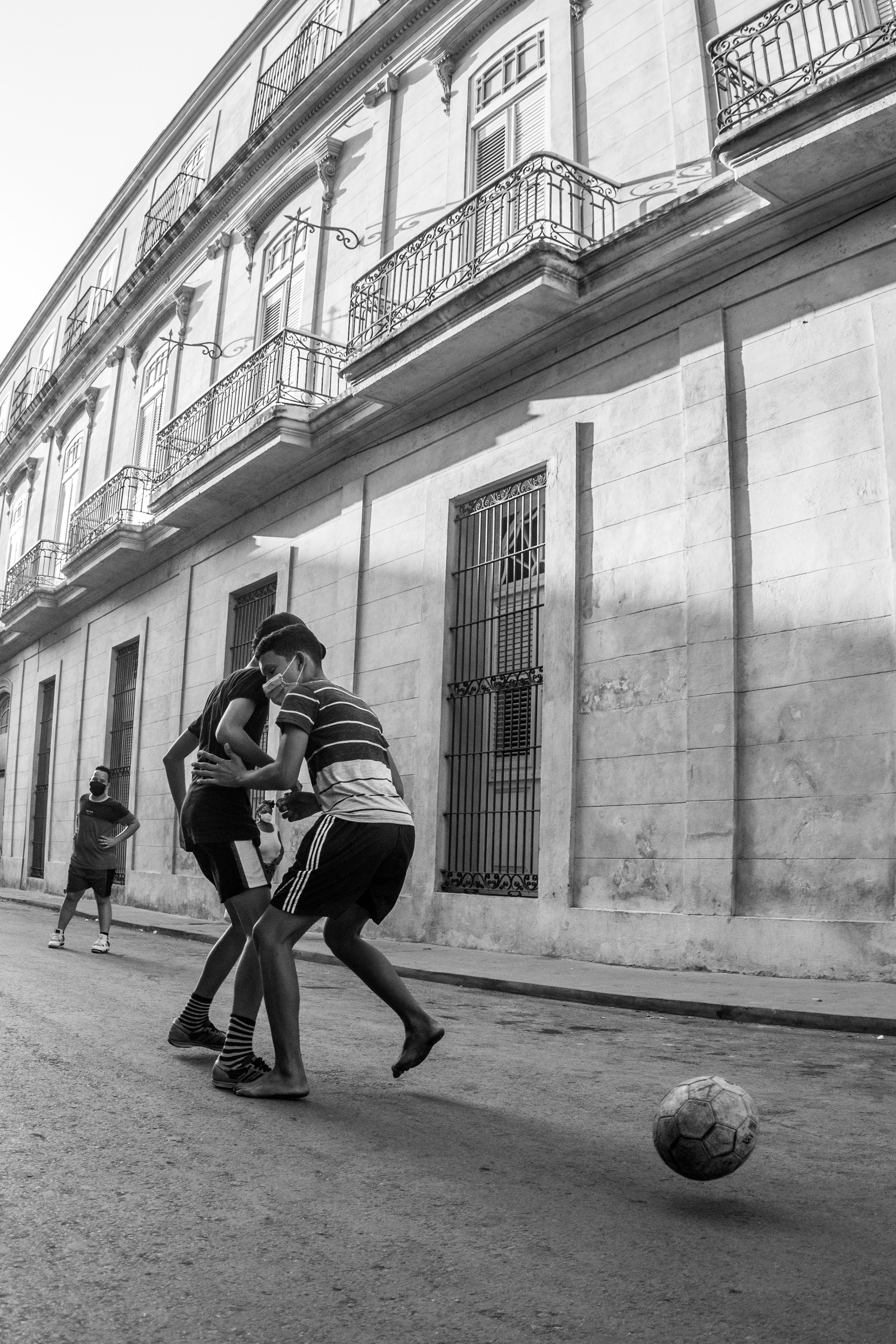 The soccer players