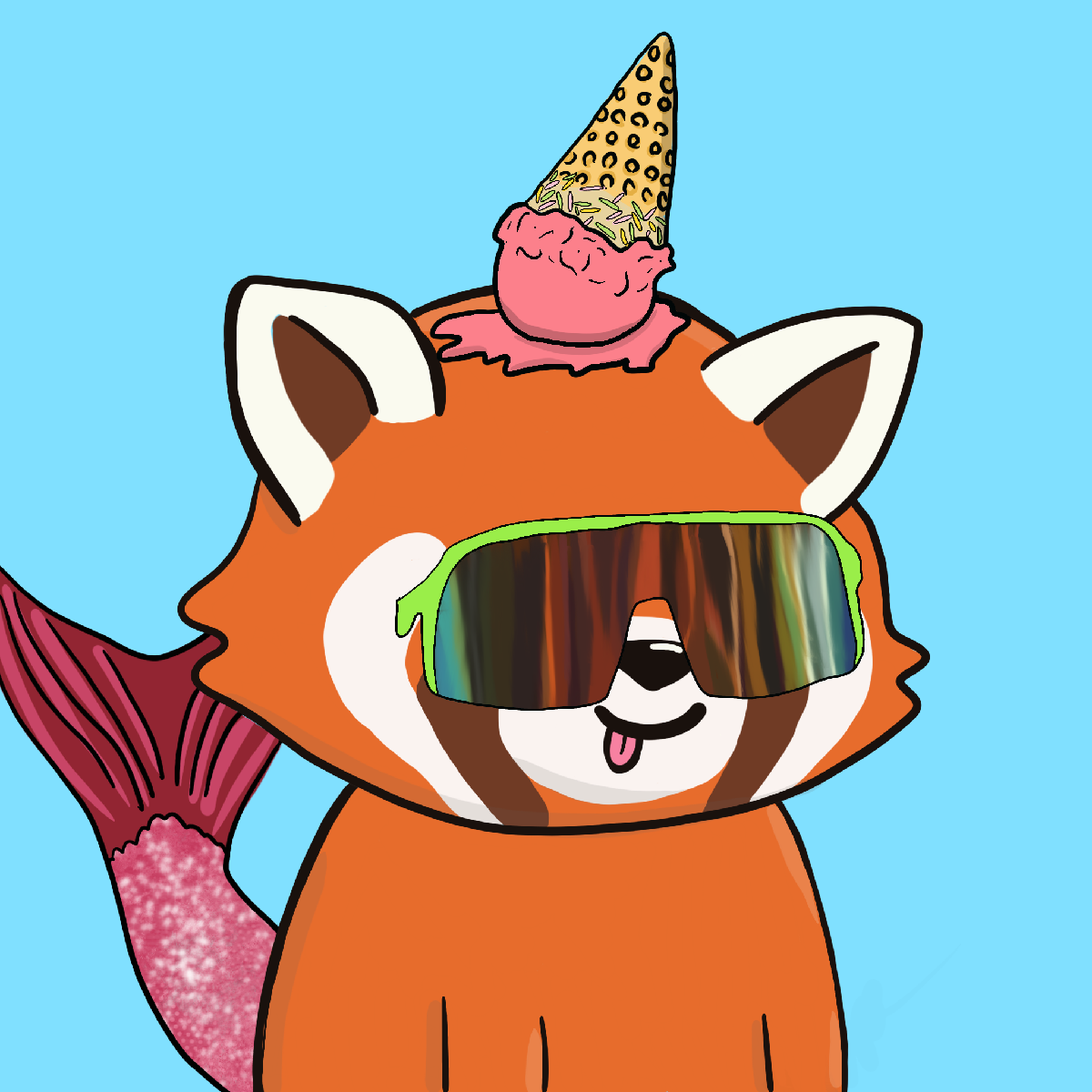 Okay Red Panda #7090