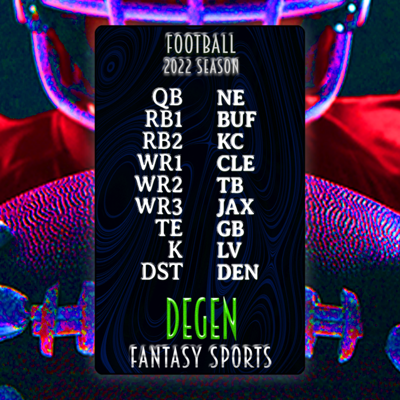 Degen Fantasy Sports FB 2022 #174