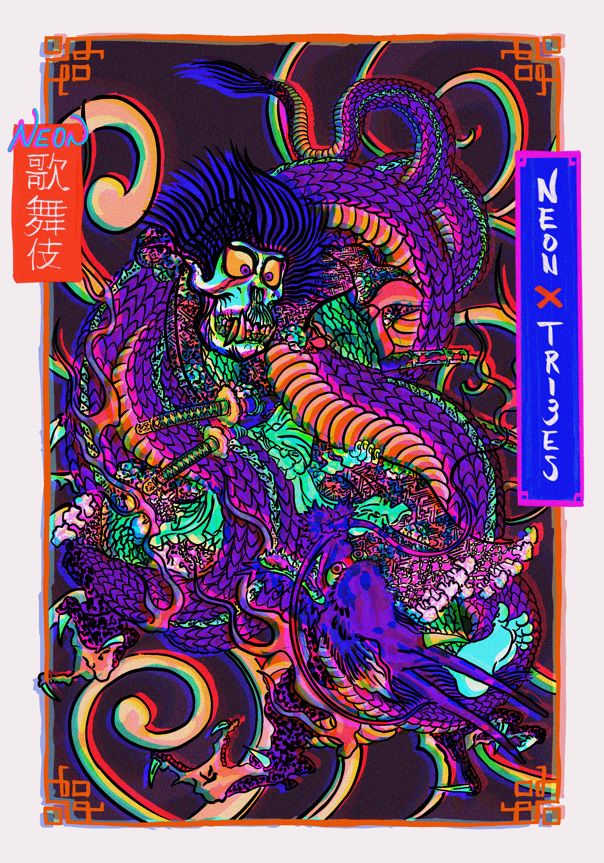 Neon X Tri3es