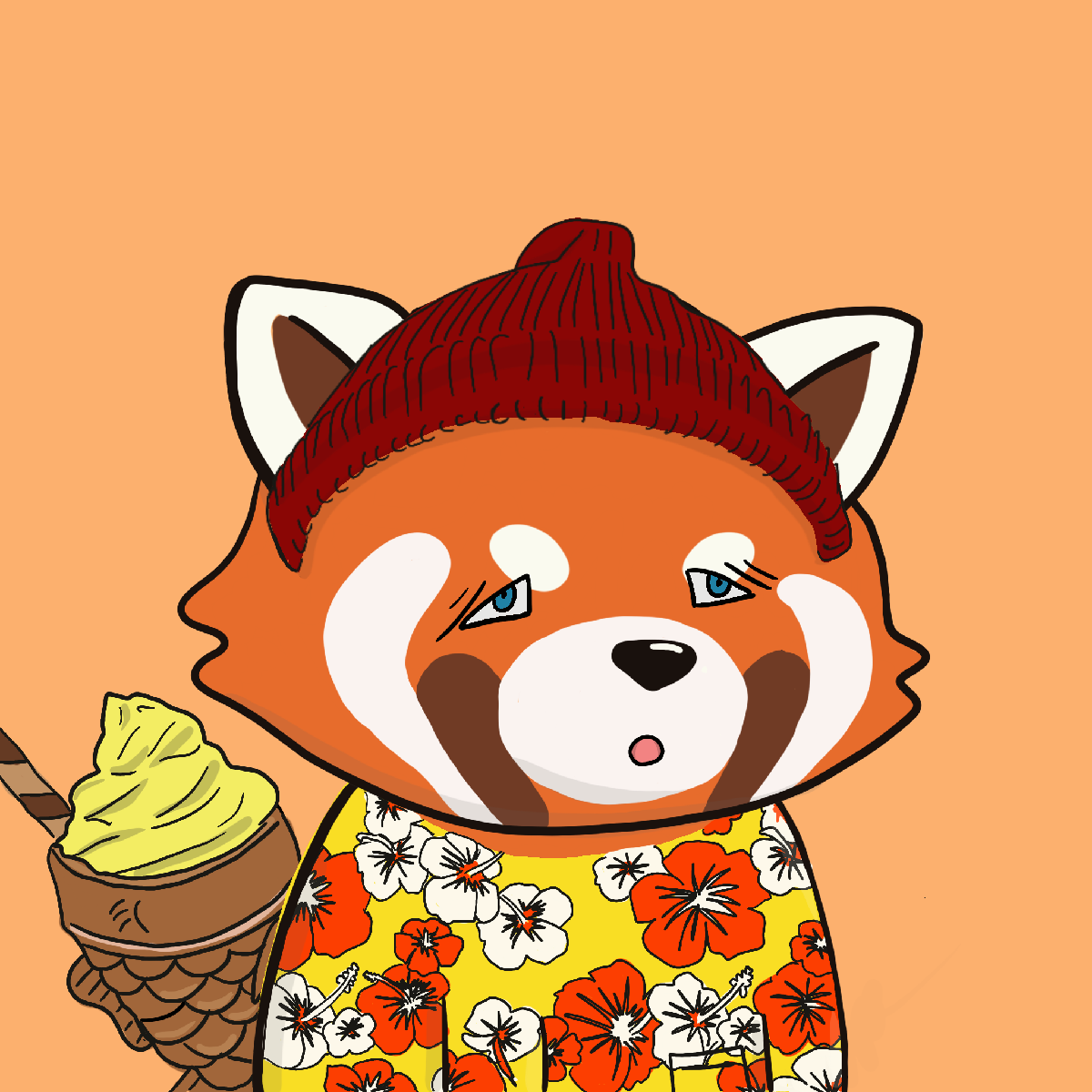 Okay Red Panda #6748