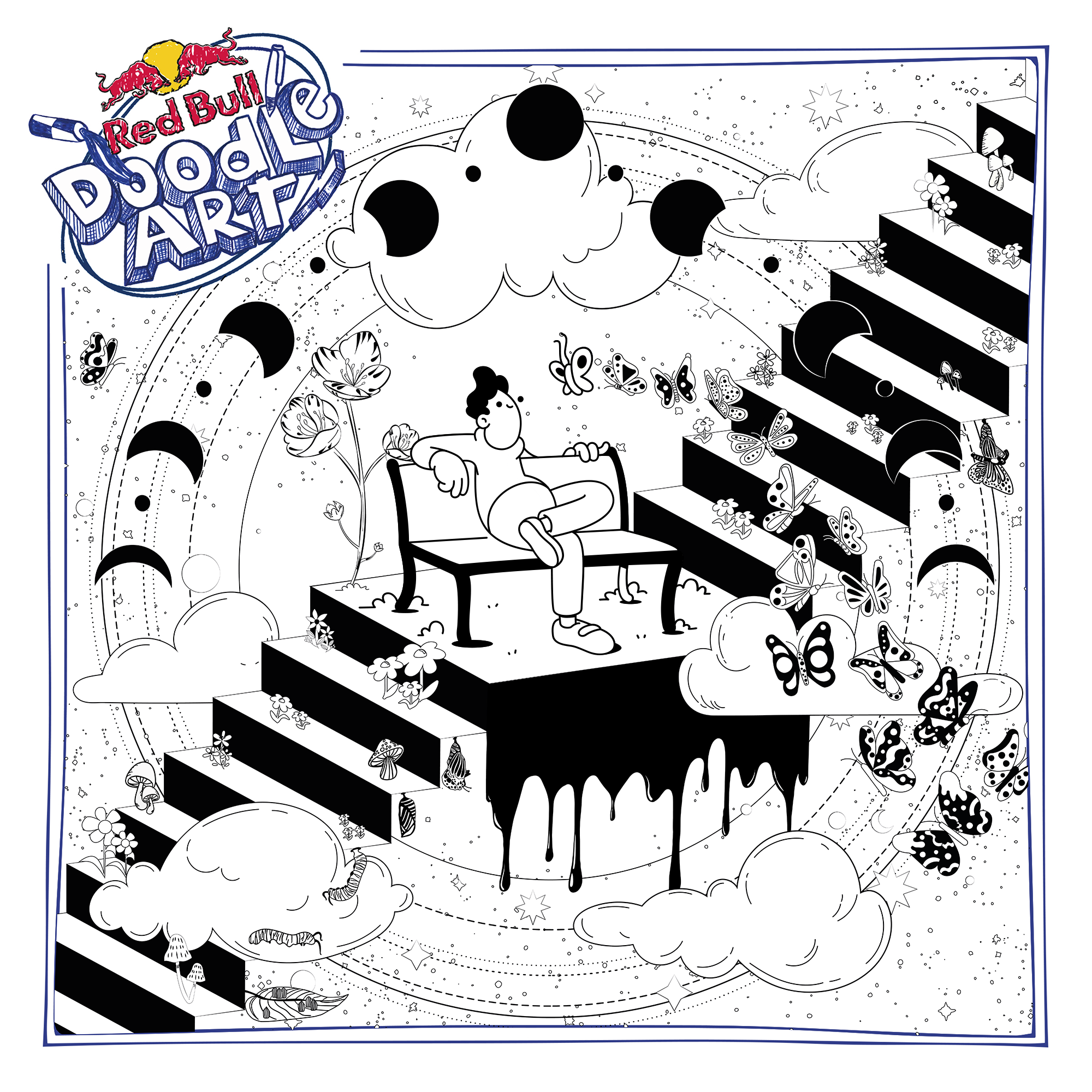 Red Bull Doodle Art Collection mentored by Burnt Toast #6493/12935