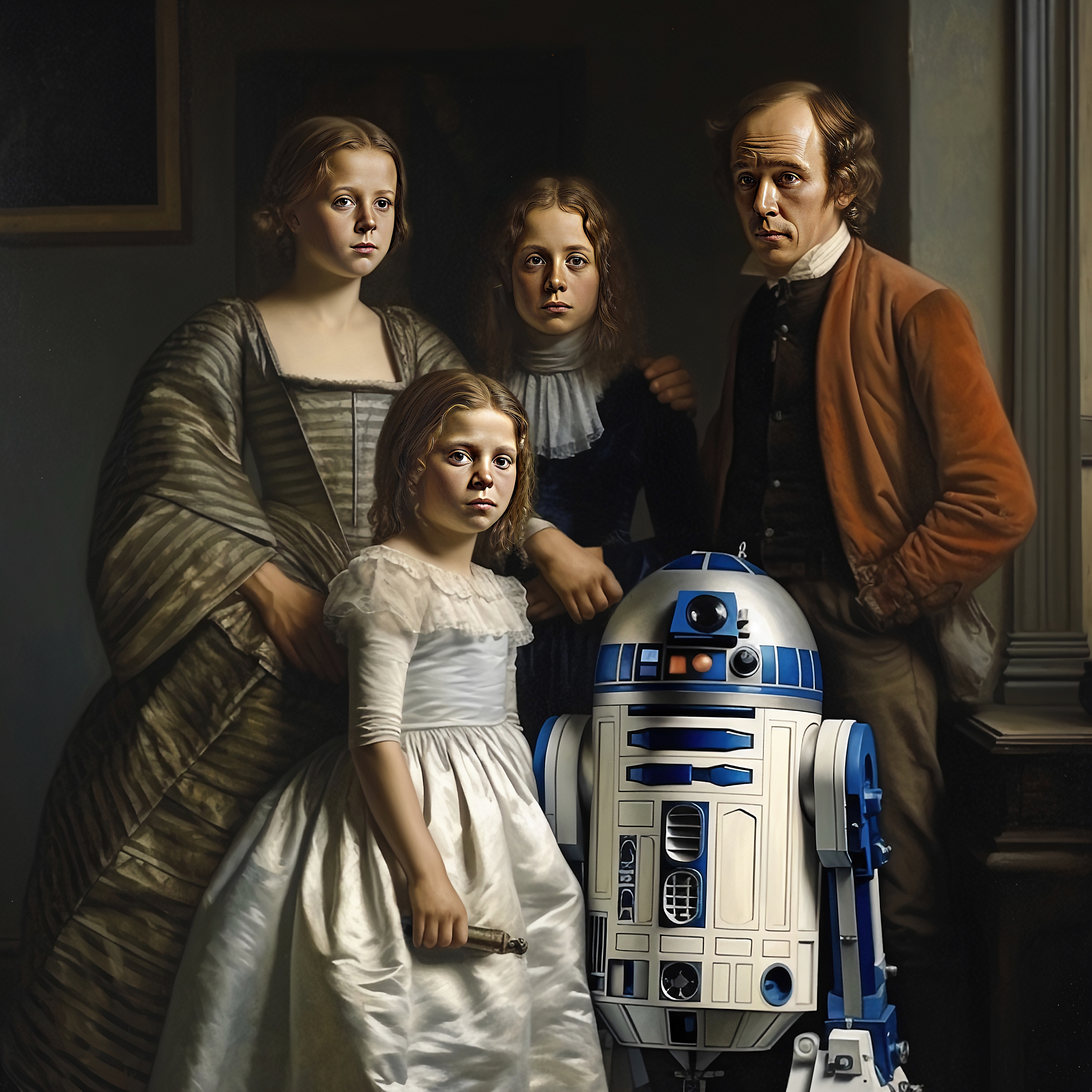 Portrait Of The Lucas Family