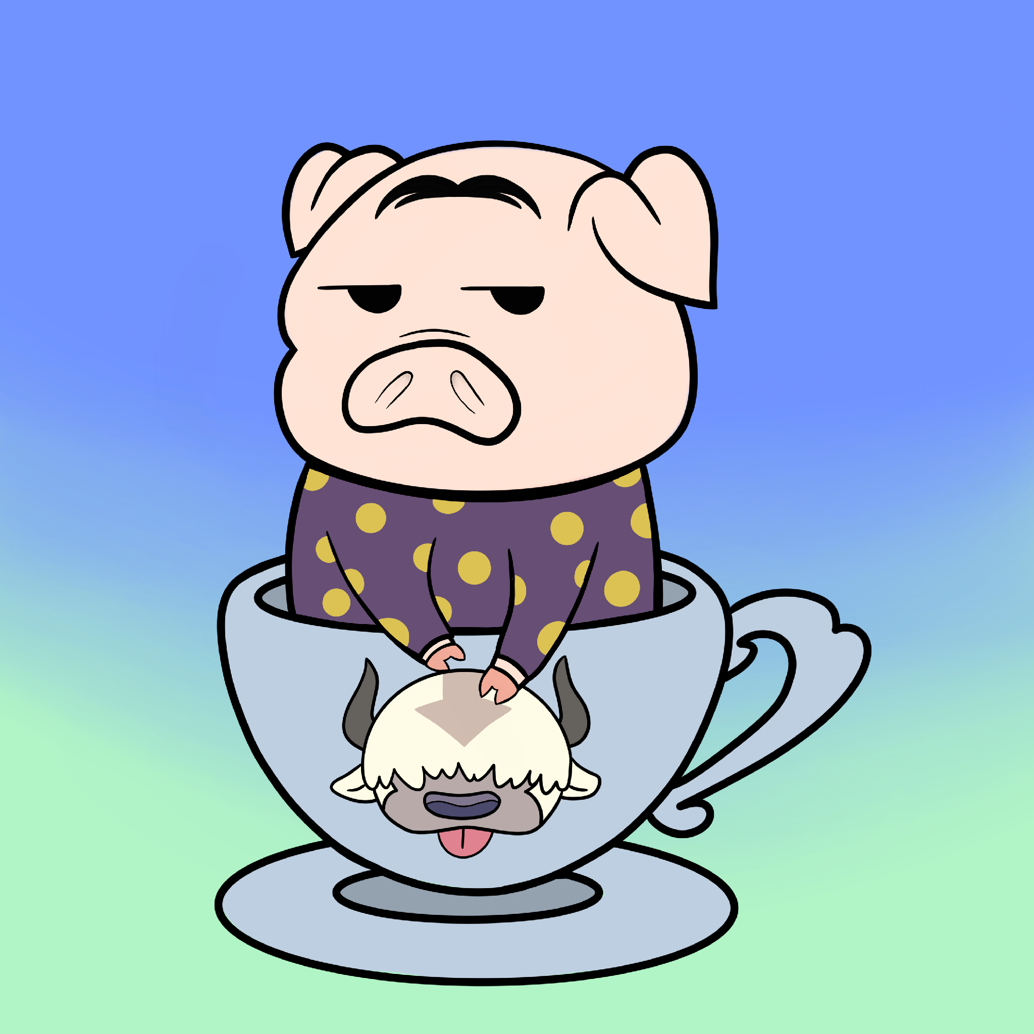 Lucky Teacup Piggy Club #1671