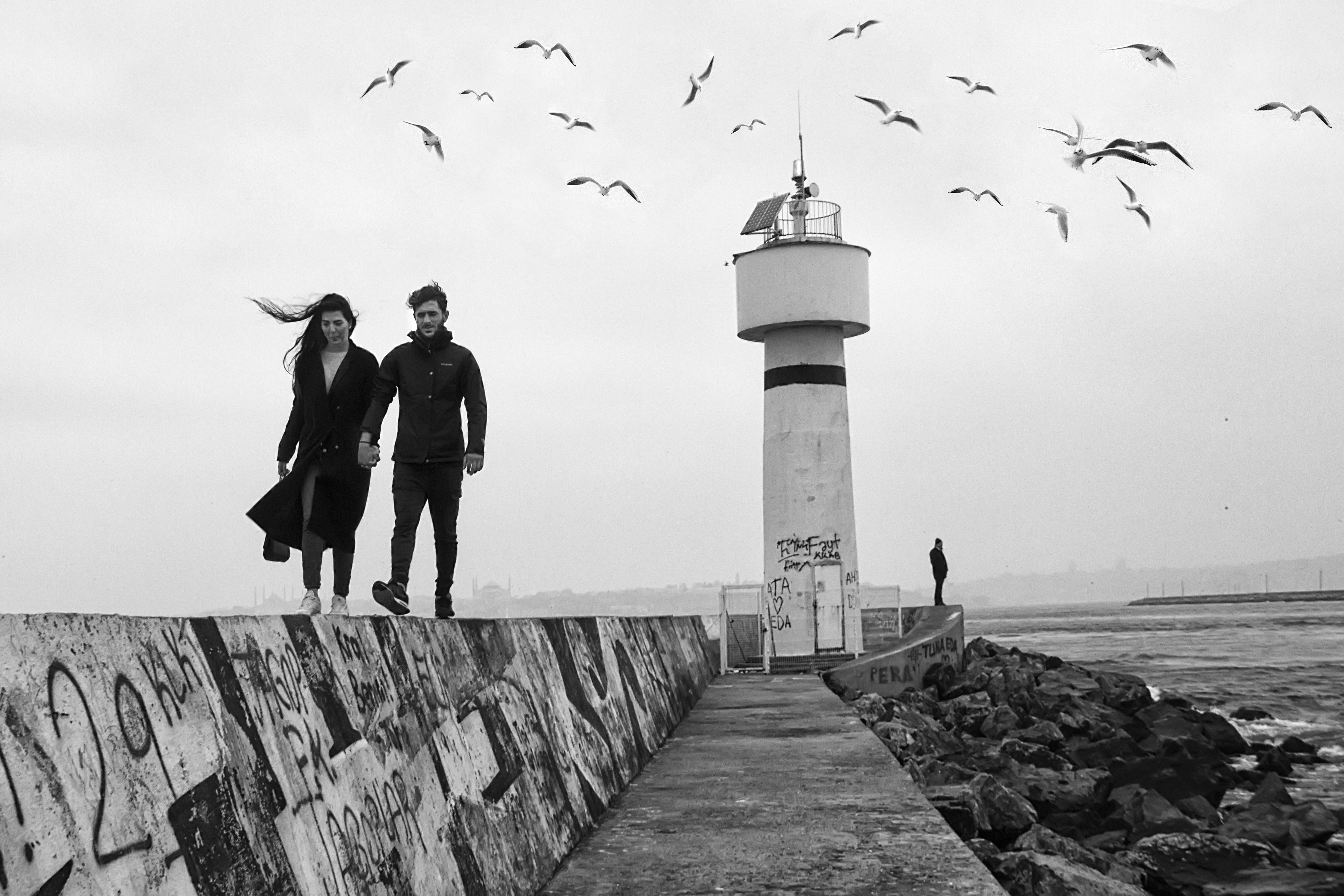 At the lighthouse