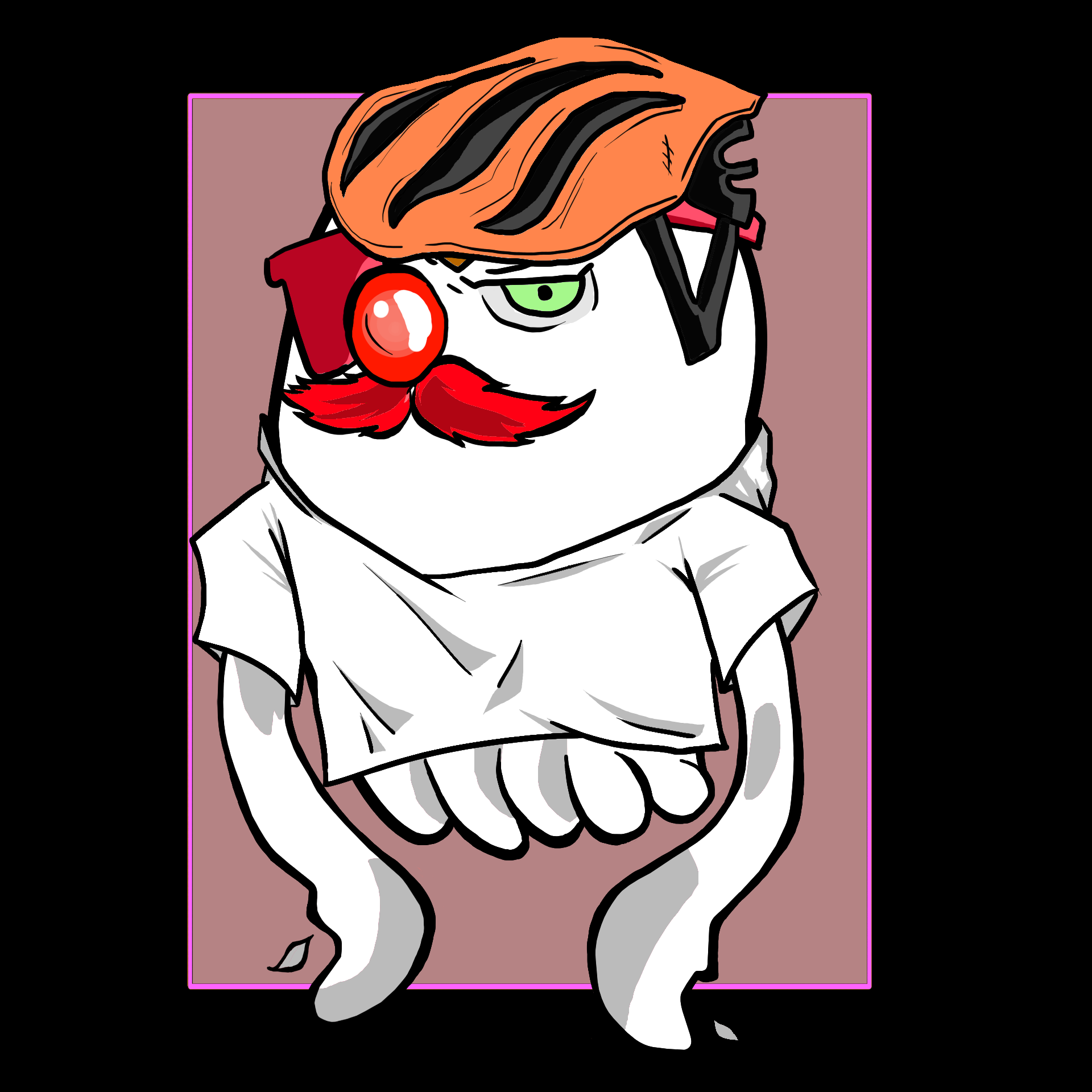 Moustache Clown #3282