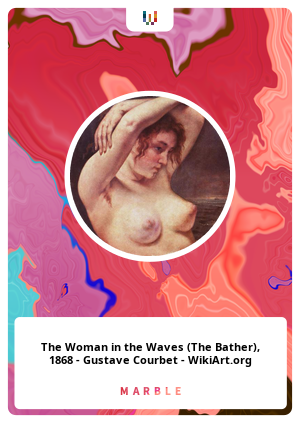 The Woman in the Waves (The Bather), 1868 - Gustave Courbet - WikiArt.org