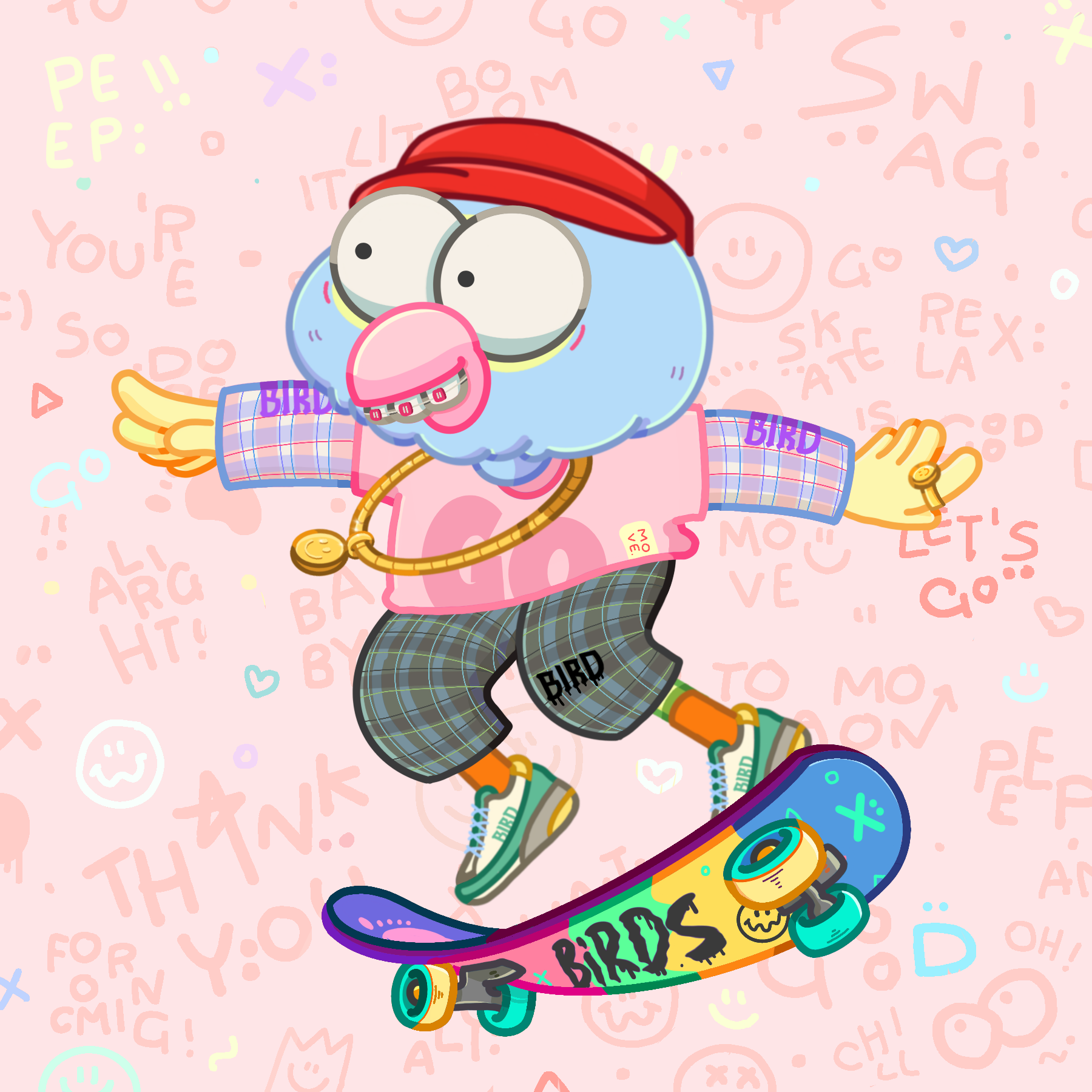 SkaterBirds #1498